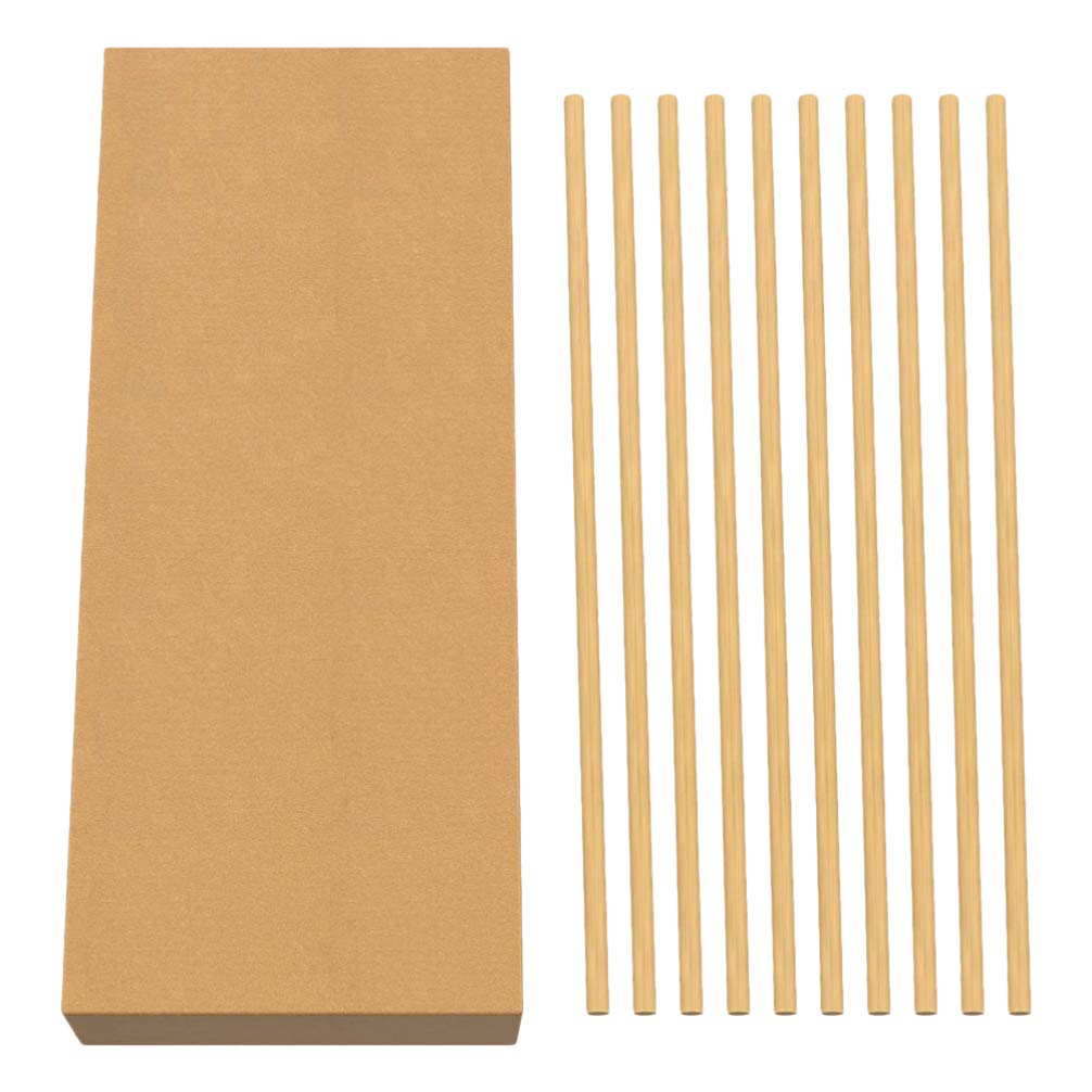 VALICLUD 100 Pack Natural Wheat Straws - Eco Friendly Reusable & Compostable Drinking Straws for Smoothies, Cocktails, Iced Coffee & Parties (Brown)