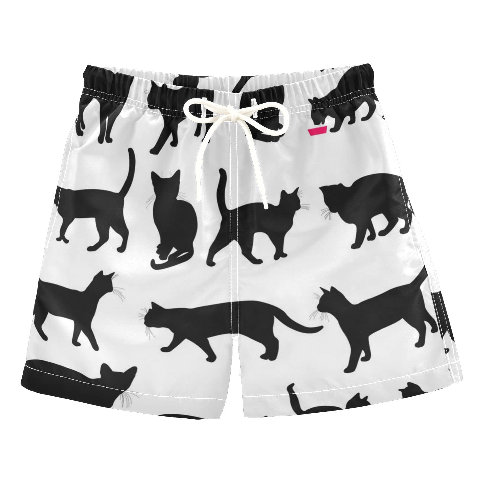 Boys Cat Swim Trunks for Toddlers 2-8 Years - Quick Dry Bathing Suits for Little Kids | Perfect for Beach, Pool & Summer Water Play