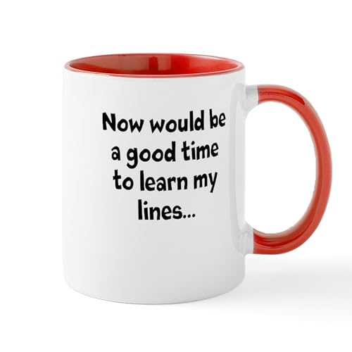 White/Red Inside - Learn My Lines Mug