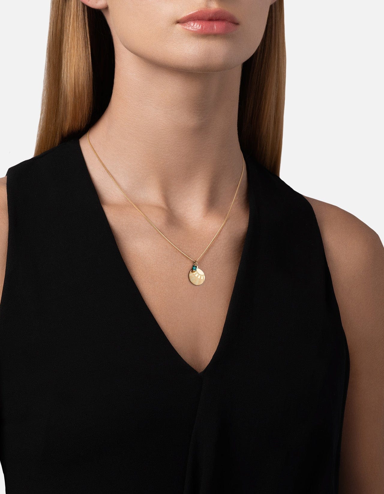 Meridian Quartz Necklace - 14K Gold Vermeil Pendant for Women | Elegant Jewelry Gift for Birthday, Anniversary & Special Occasions