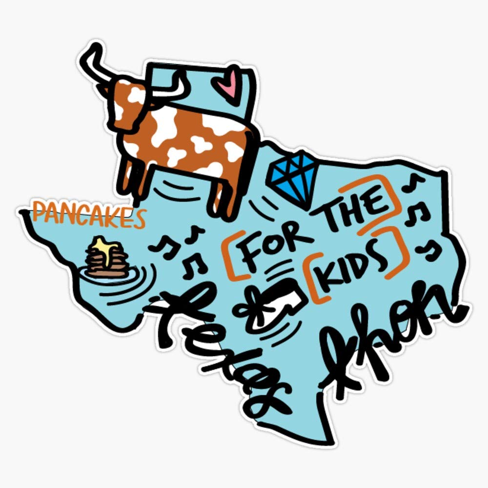 Texas Thon 2020 Vinyl Stickers - Waterproof Decals for Cars, Laptops & Bumpers - 5 Inch Durable Stickers for Personalizing Vehicles, Electronics & Outdoor Gear