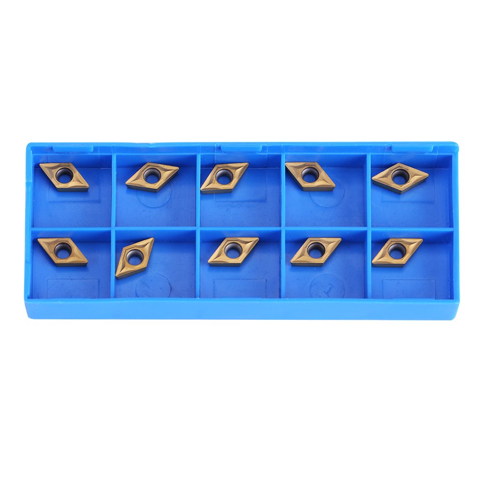 10pcs CNC Carbide Inserts, Turning Tool Lathe Cutter Blades, Tungsten Carbide Milling Cutters for Stainless Steel Finishing & Semi-Finishing - Perfect for Metalworking, DIY Projects, and Industrial Machining