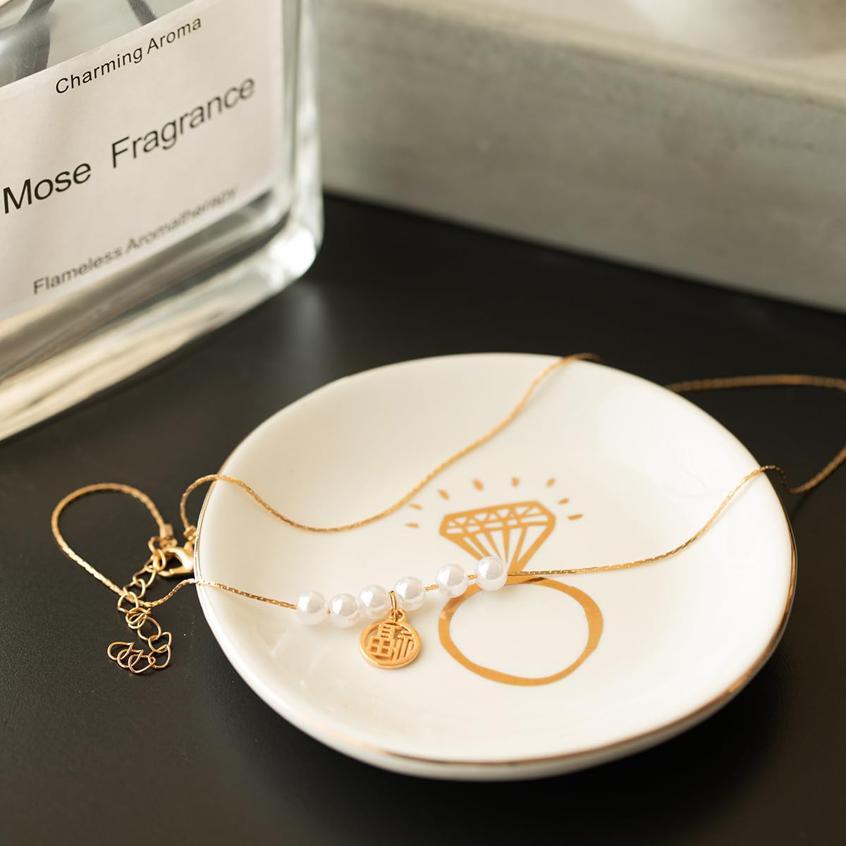 Engagement Ring Dish - Jewelry Tray for Bridal Shower & Wedding Gifts | Perfect for Christmas & Thanksgiving