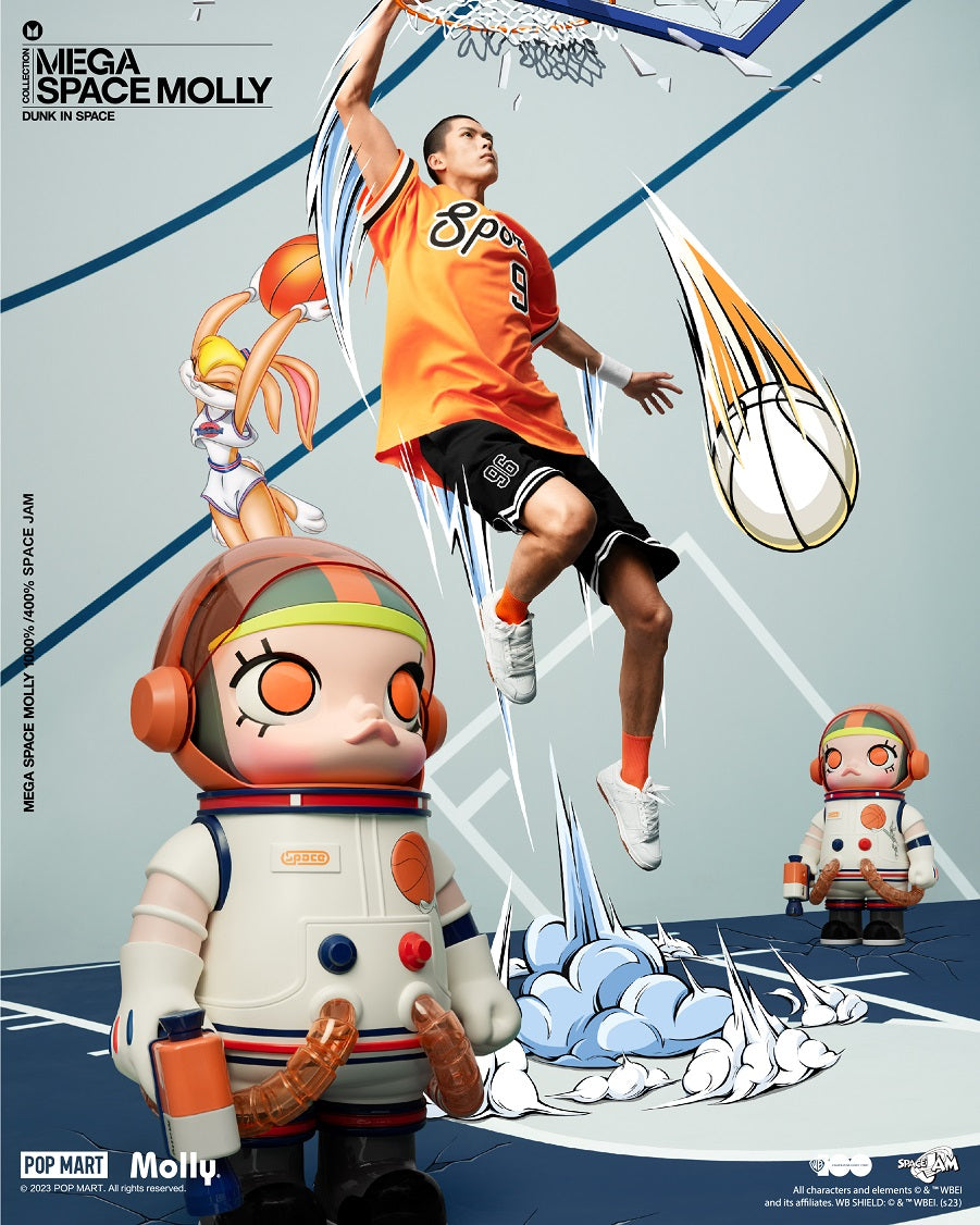 POP MART MEGA Space Molly 400% Collectible Vinyl Figure - Limited Edition Art Toy for Display & Collection, Perfect for Home Decor, Office Decoration, and Gift Giving