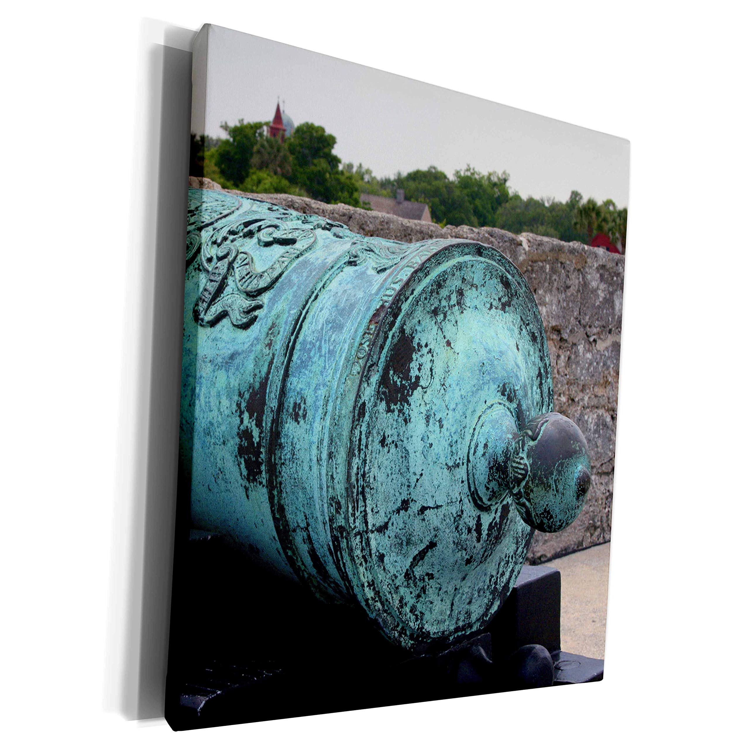 3dRose Vintage Canon Camera in Color at Florida Fort - Museum Grade Canvas Wall Art Print for Home & Office Decor | Perfect for Living Room, Bedroom, or Gallery Display