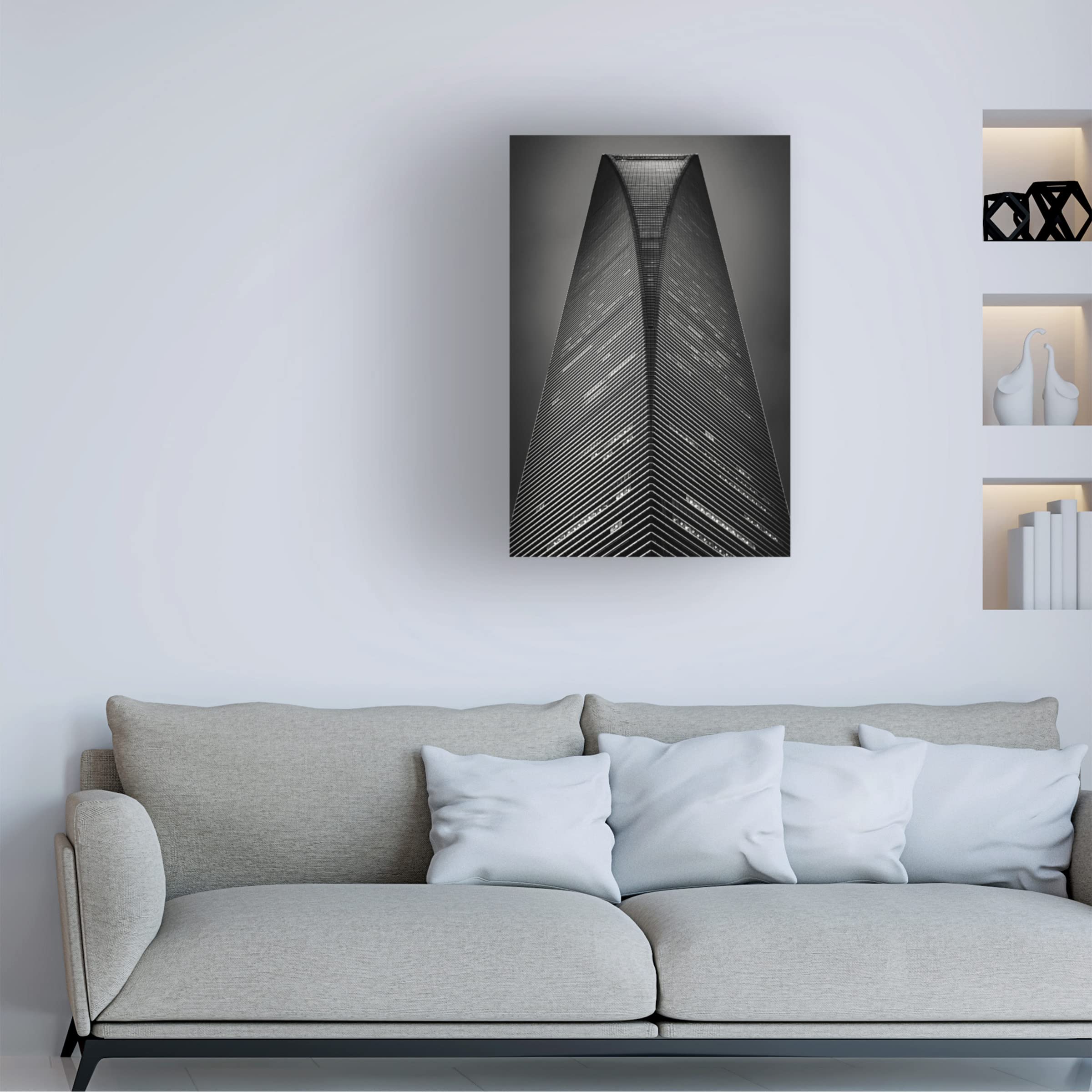 Trademark Fine Art 'Divergence' Canvas Wall Art by Aidan Brewster - Modern Abstract Painting for Living Room, Bedroom & Office Decor