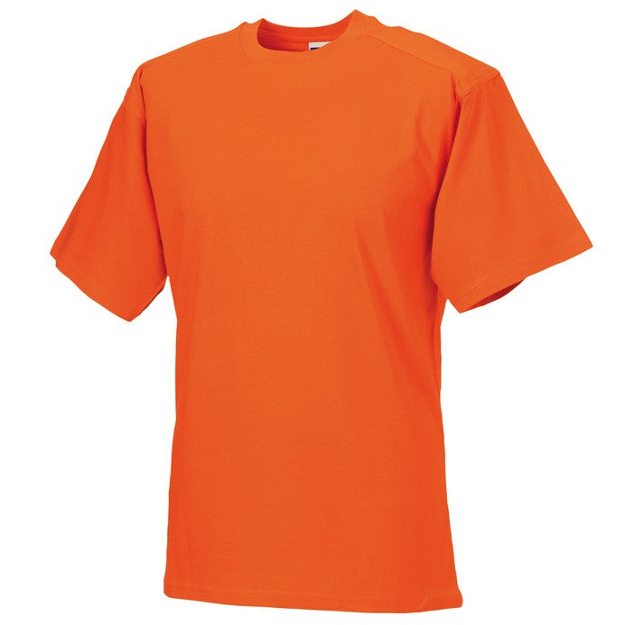 J010M Russell Heavy Duty T-Shirt for Men - Durable Workwear & Casual Comfort - Perfect for Construction, Outdoor Activities & Everyday Wear