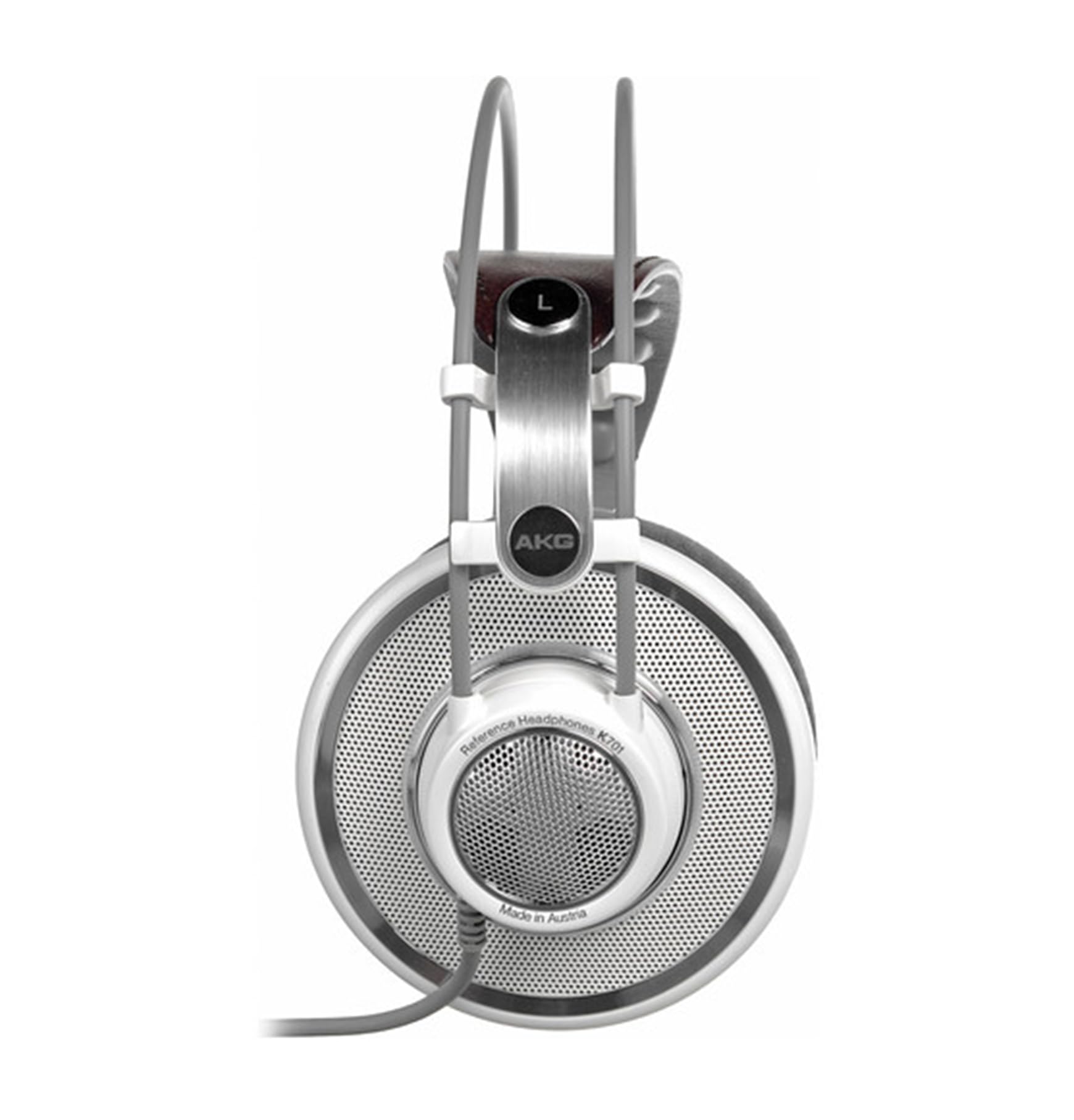 AKG K701 Professional Open-Back Studio Headphones - High-Fidelity Over-Ear Reference Headphones with Flat-Wire Technology (White) - Perfect for Music Production, Mixing & Audiophile Listening