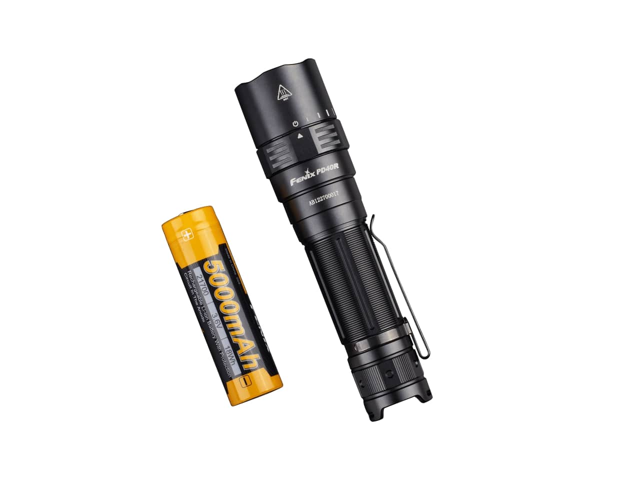Fenix PD40R V2.0 Rechargeable LED Flashlight - 3000 Lumens, Waterproof Tactical Light for Camping, Hiking & Emergency Use