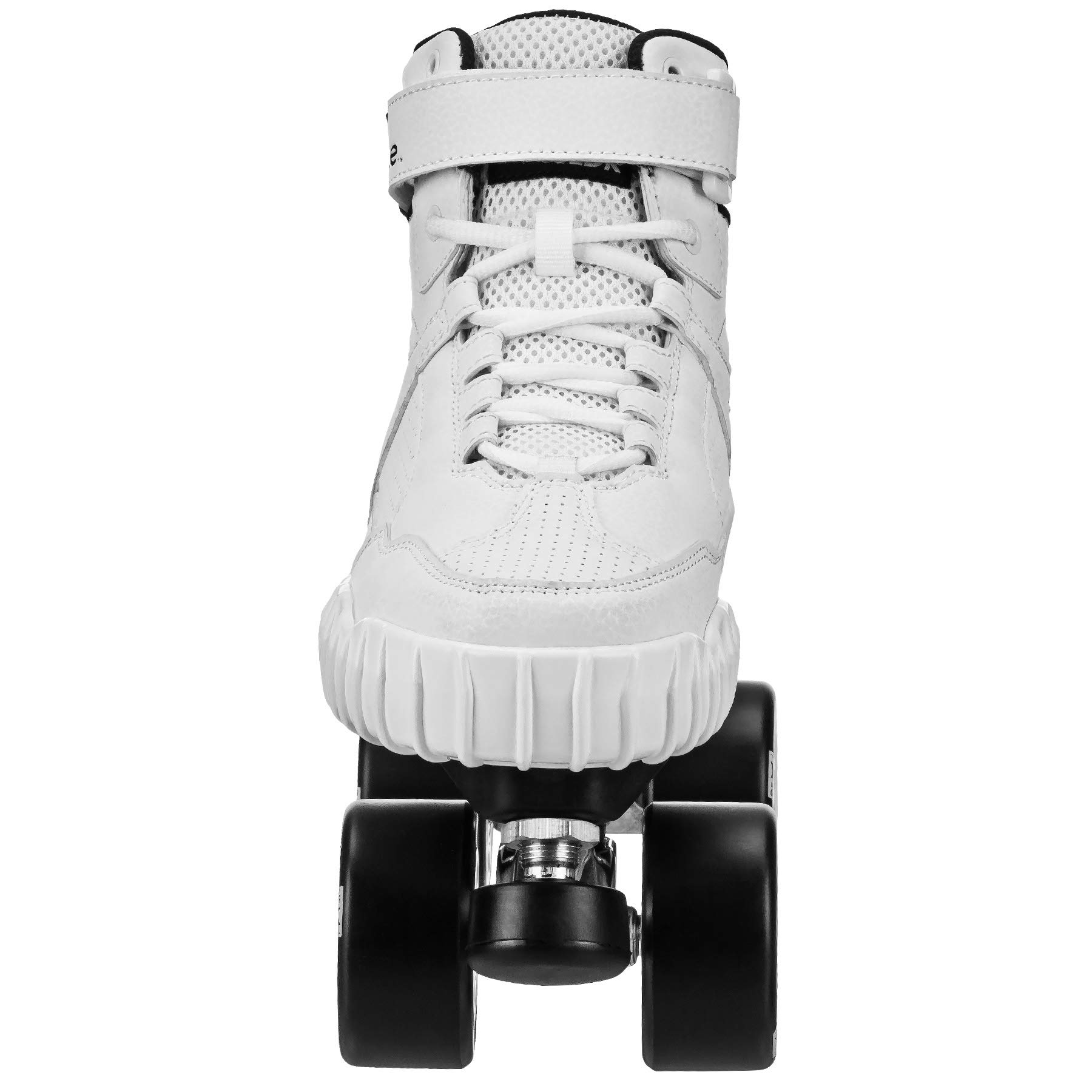 Roller Derby Glidr Sneaker Skate Shoes for Men & Women - White/Black - Size Men's 6 / Women's 7 - Perfect for Roller Skating, Indoor Sports & Casual Wear