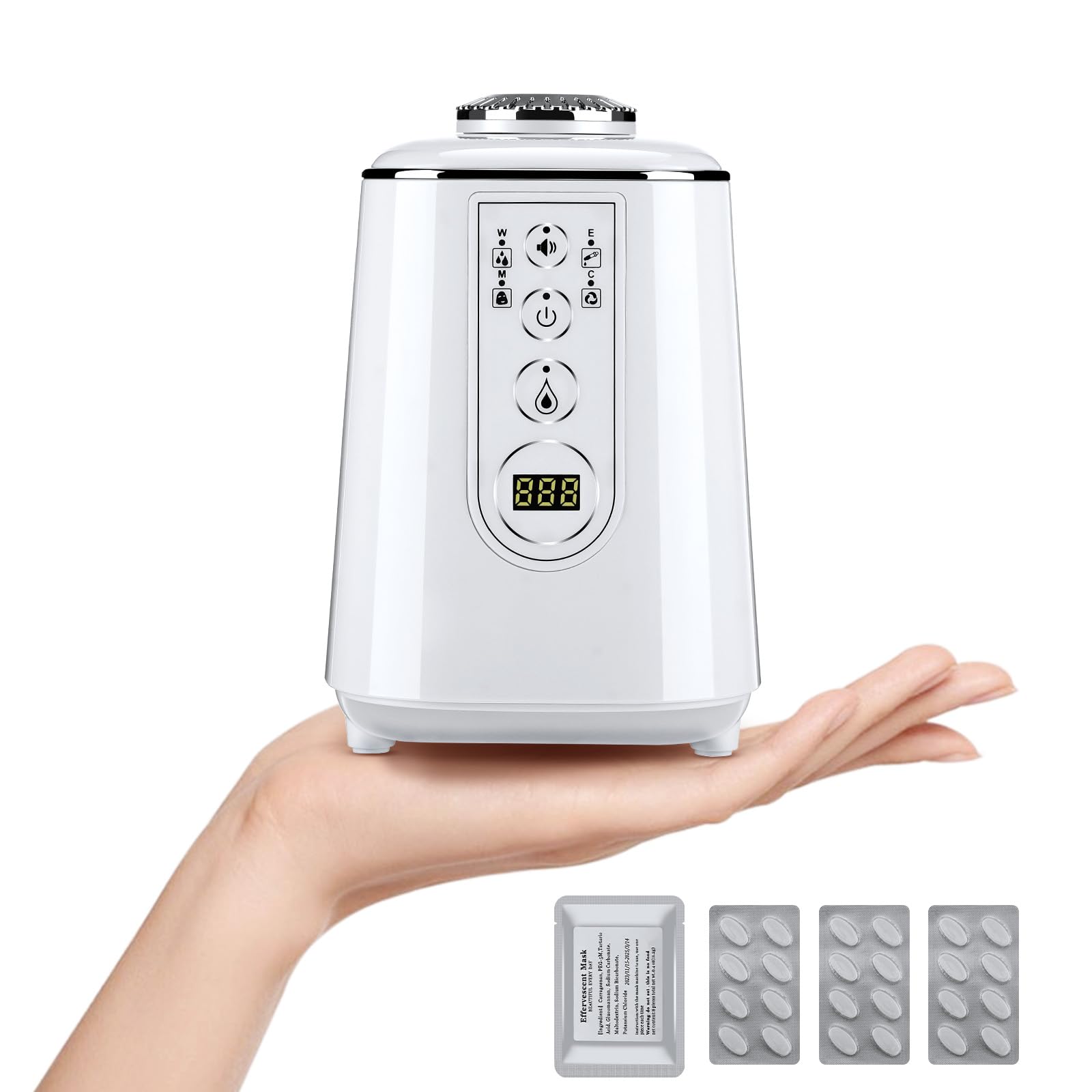 Mini Facial Mask Maker with Collagen Pills - DIY Face Mask Machine for Home Skincare | Portable Face Mask Device for Women & Girls | Perfect for Spa Nights, Self-Care Routines & Beauty Treatments