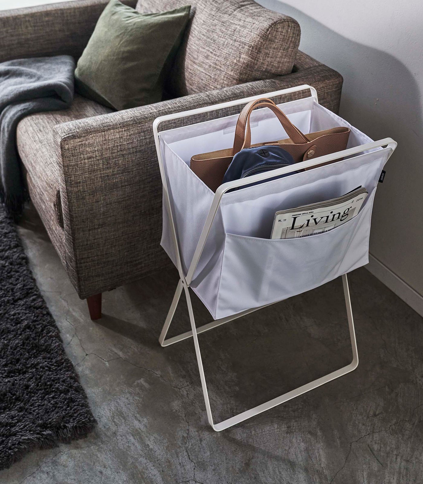 Premium Steel Elevated Laundry Hamper - Space-Saving Clothes Basket with Foldable Design for Bedroom, Bathroom & Dorm Organization