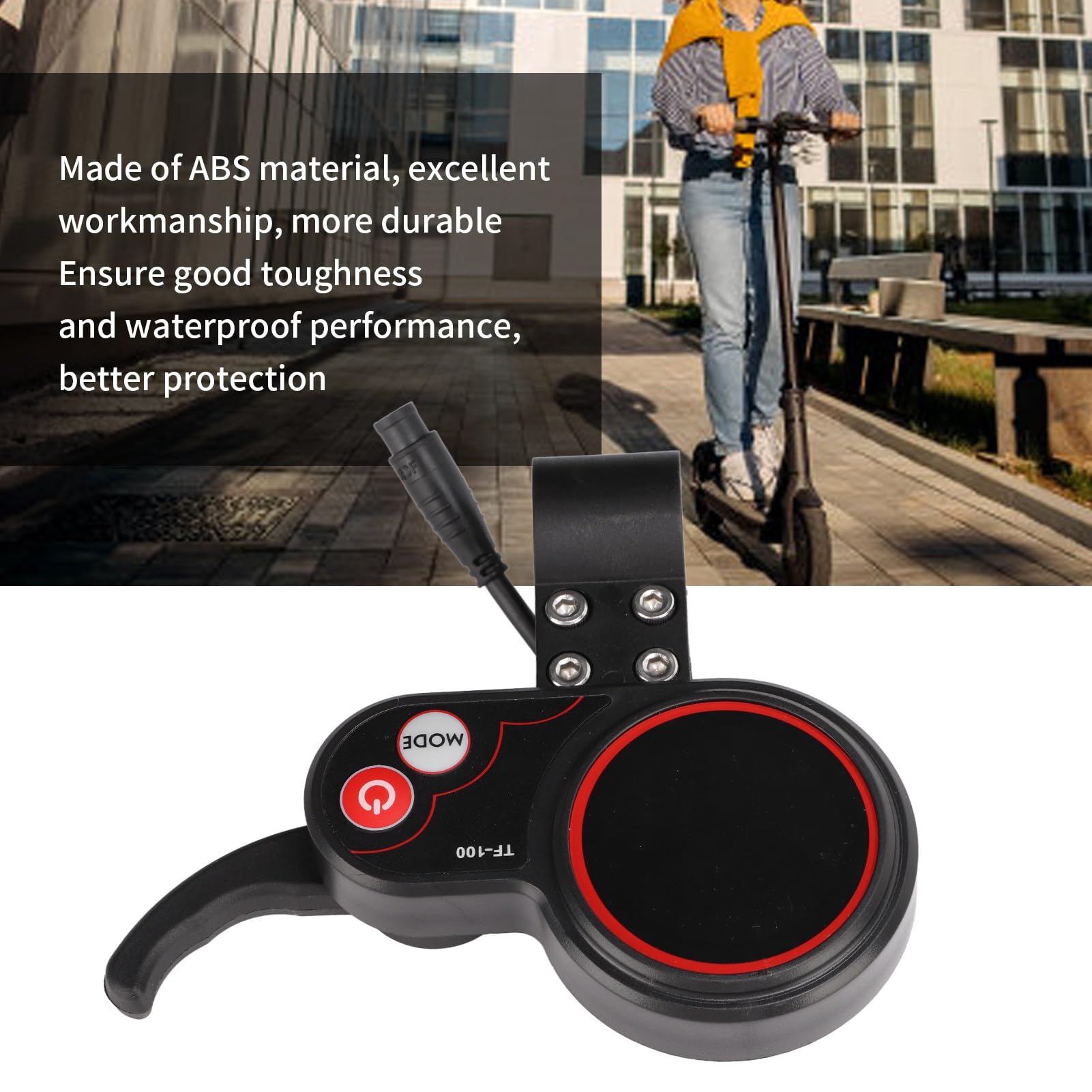 48V TF-100 Display 6 Pin Thumb Throttle for M4 Electric Scooter Controller - Compatible with Electric Scooters, E-Bikes & Mobility Scooters - Perfect for Commuting, Urban Travel & Outdoor Adventures