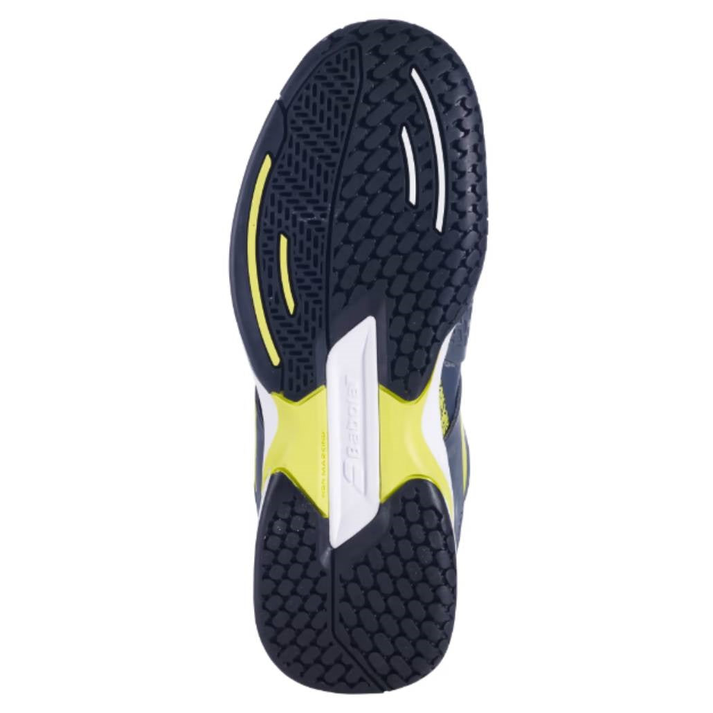 Babolat Propulse AC Junior Tennis Shoes for Boys & Girls - Lightweight, Durable Grey & Yellow Court Sneakers for Kids - Perfect for Training, Matches & Outdoor Play