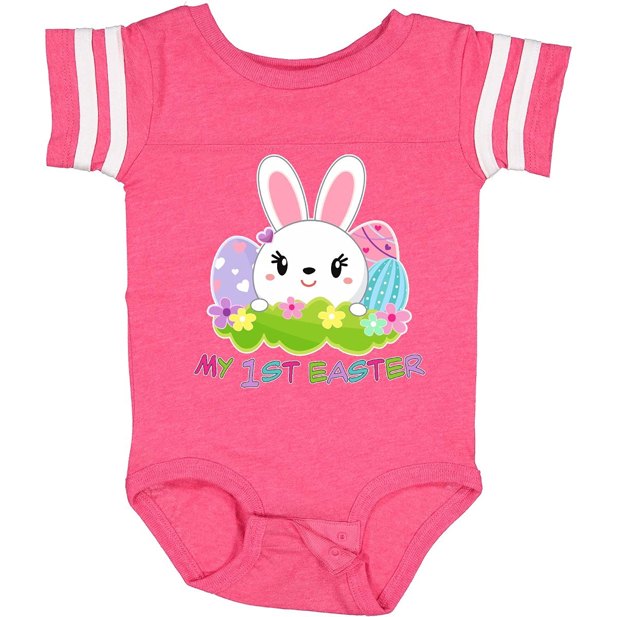 Cute Bunny with Eggs Baby Bodysuit - Easter Outfit for Infants