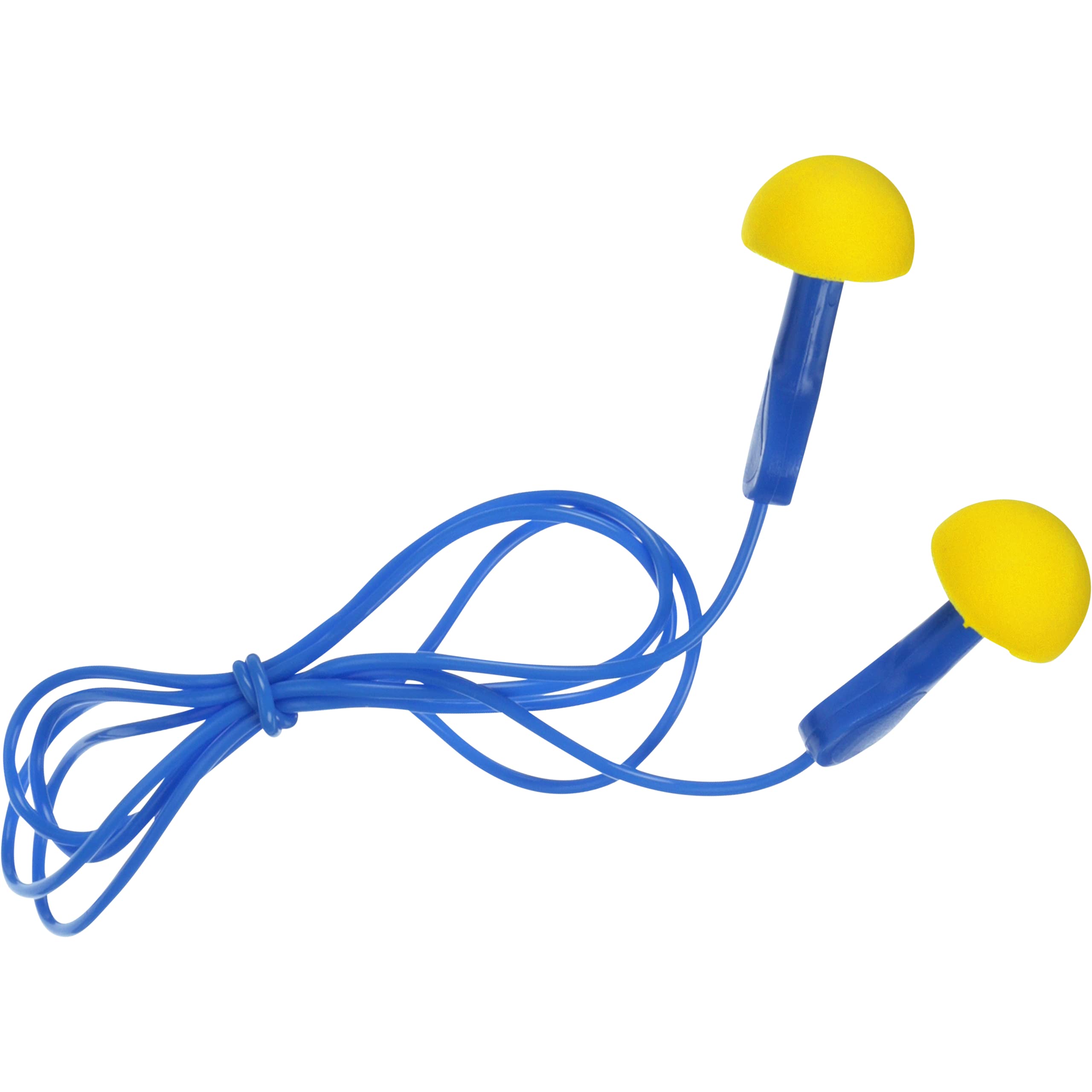 3M E-A-R EXPRESS Pod Plugs Ear Plugs 311-1114 - Corded Noise Reduction Earplugs with Blue Grips & Pillow Pack for Sleeping, Travel, and Work Safety