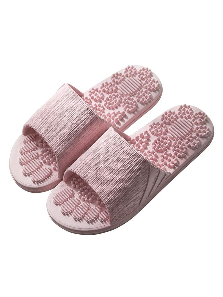 Acupressure Foot Massage Slippers for Women - Indoor Non-Slip Home & Bathroom Slippers with Quiet Sole - Perfect for Relaxation After Work and Spa Days