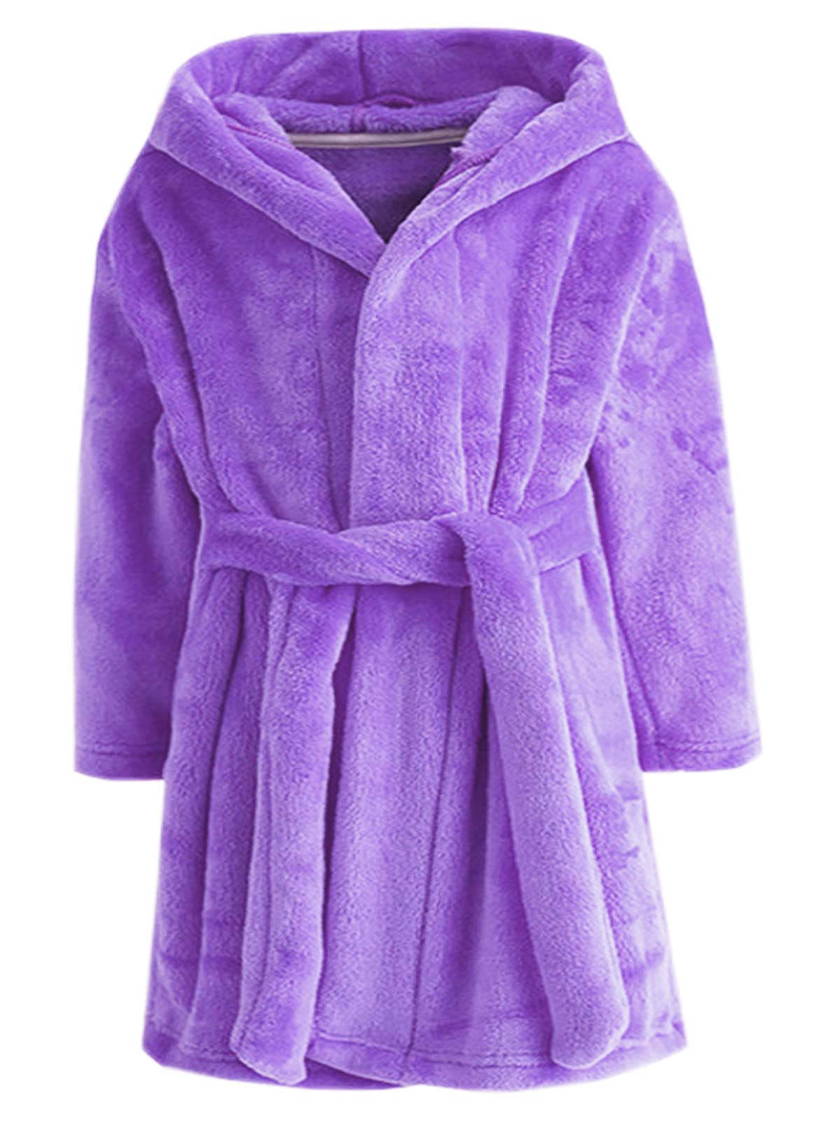 Girls Fleece Hooded Robes - Soft Premium Fuzzy Bathrobe for Kids Ages 2-12 | Cozy Winter Wear & Birthday Gift for Girls | Perfect for Bath Time, Lounging & Sleepovers
