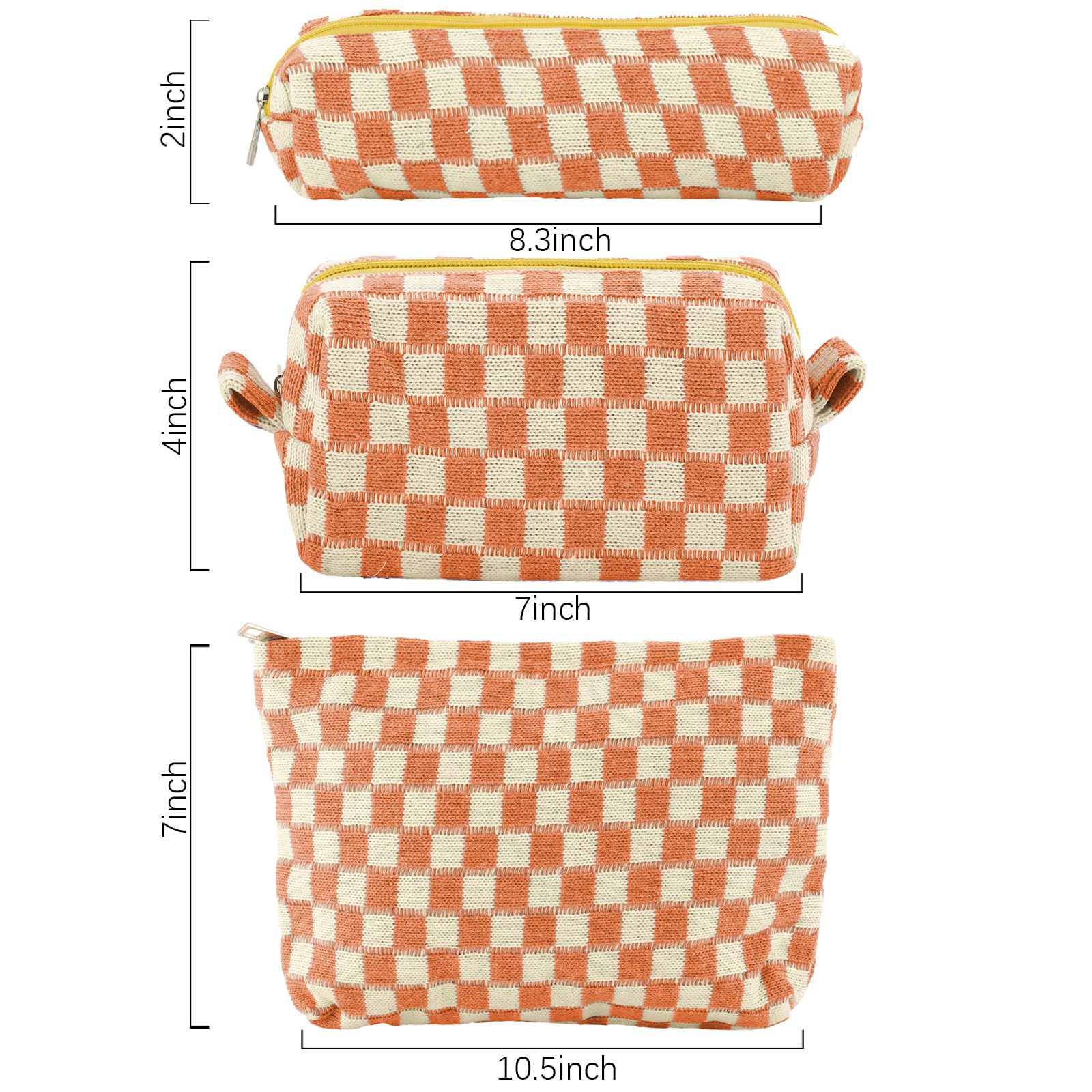 LYDZTION Makeup Bag Set for Women - Large Capacity Cosmetic Organizer & Pencil Case for Makeup Brushes | Travel Toiletry Storage Bag | Perfect for Travel, Gym, and Daily Beauty Essentials Organization
