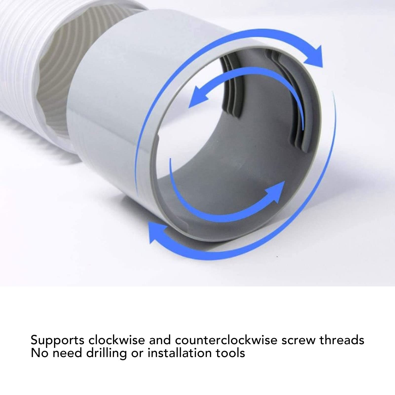5 Inch Exhaust Hose Connector - AC Coupling Extension for Portable Air Conditioner Accessories | Durable Air Conditioner Hose Adapter for Mobile AC Units | Perfect for Home, Office & RV Cooling Solutions