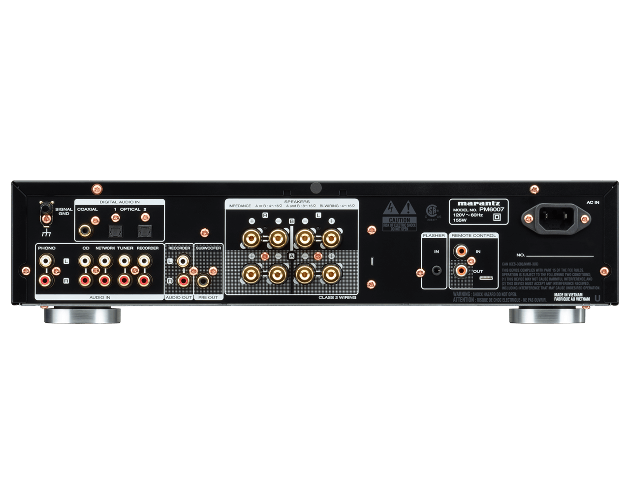 Marantz PM6007 Integrated Stereo Amplifier with Digital Inputs - High-Fidelity Audio for Home Theater & Music Listening
