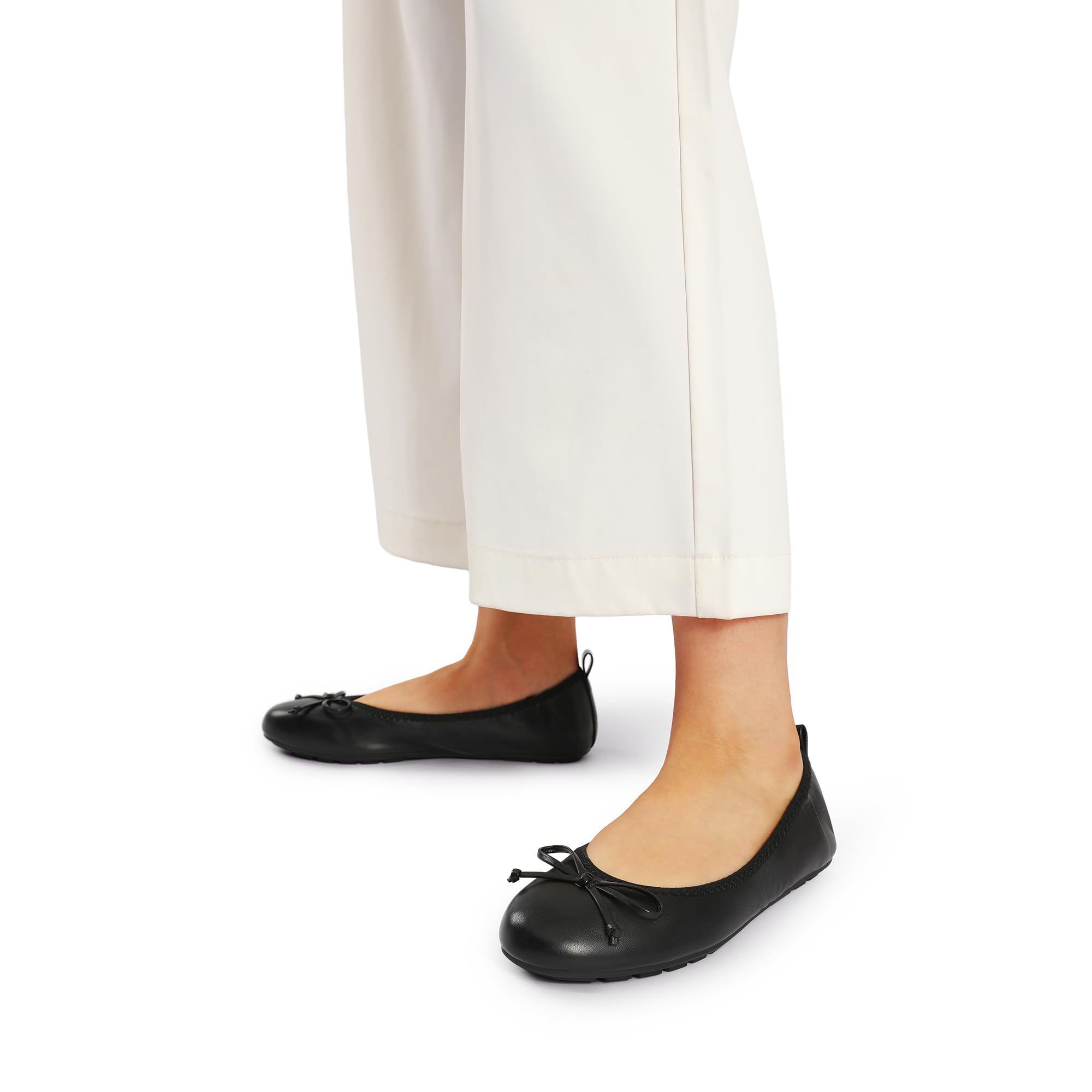DREAM PAIRS Women's Foldable Ballet Flats - Comfortable Lightweight Slip-On Dress Shoes with Bowknot Round Toe | Perfect for Travel, Office & Casual Wear