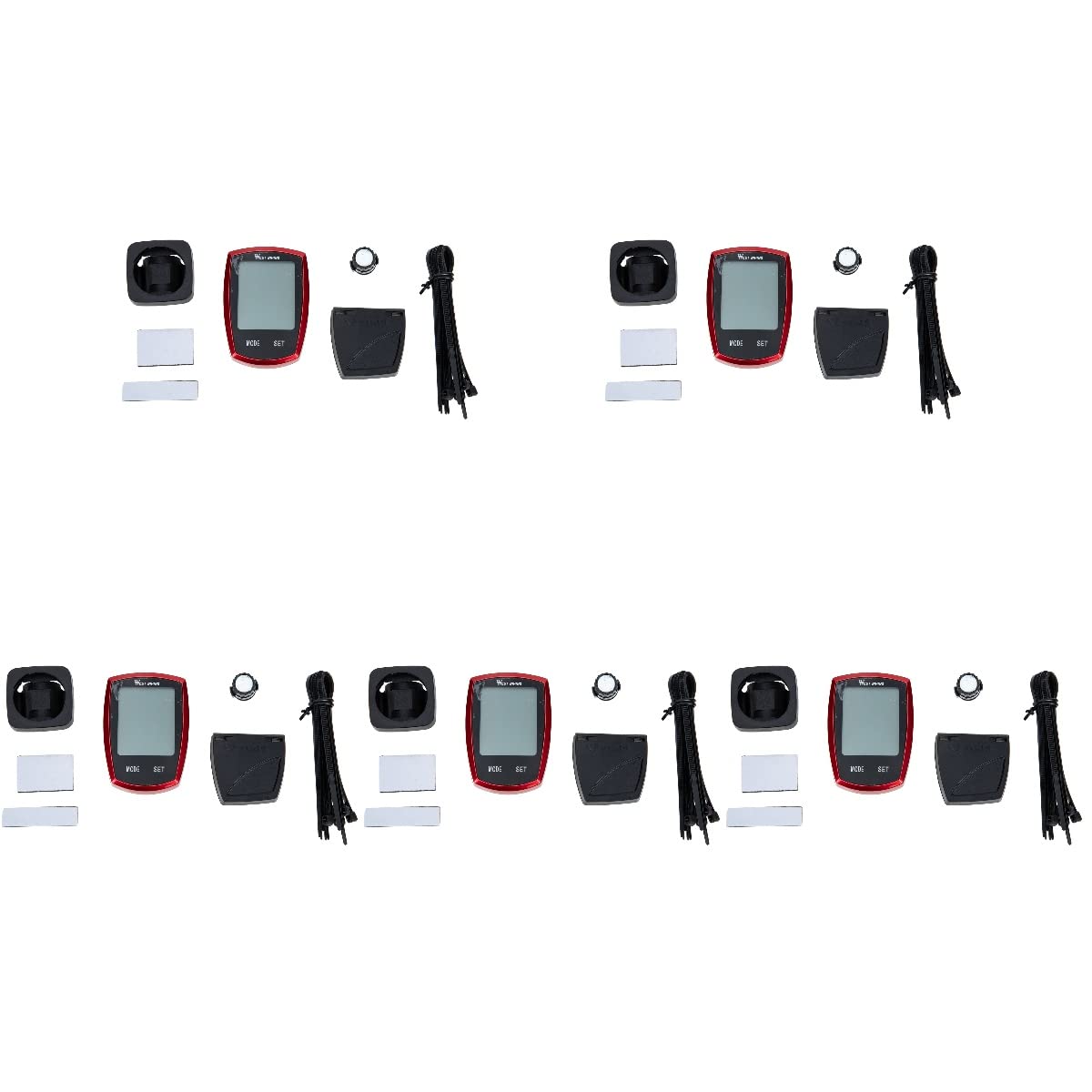 5 Sets Wireless Bike Stopwatch & Speedometer - Waterproof Cycling Computer for Road & Mountain Bikes - Track Speed, Distance & Time - Perfect for Training & Outdoor Adventures