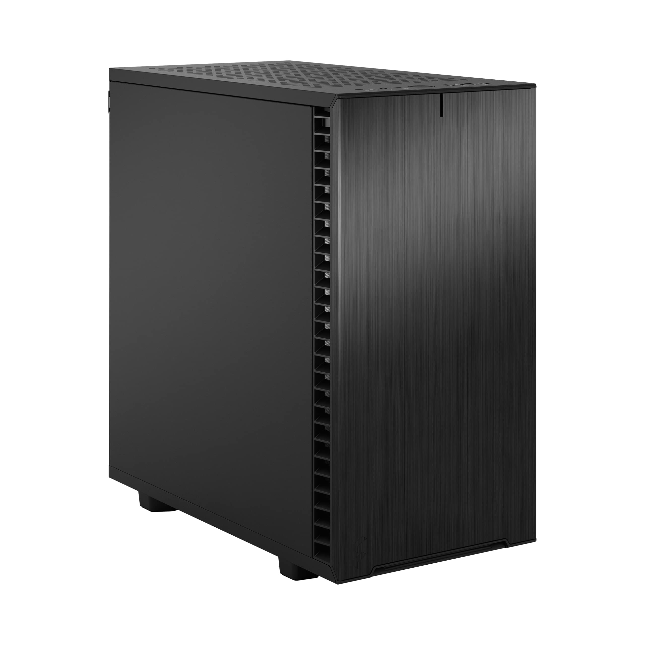 Fractal Design Define 7 Mini Black Micro ATX PC Case - Brushed Aluminum/Steel, Silent Mini Tower Computer Chassis for Home/Office/Gaming Workstation