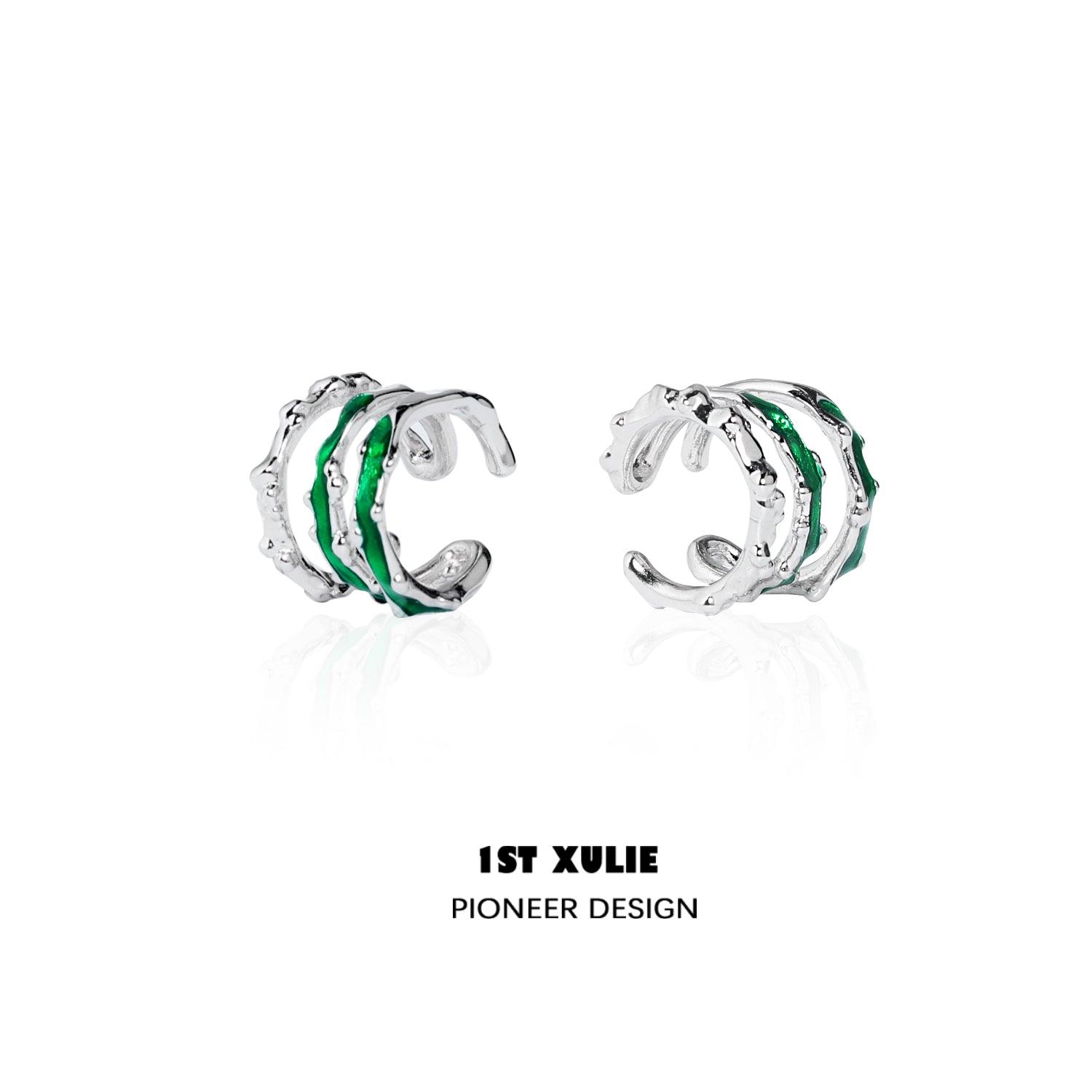 Slytherin House Sterling Silver Snake Earrings for Women - Elegant Gothic Jewelry for Harry Potter Fans, Cosplay & Daily Wear
