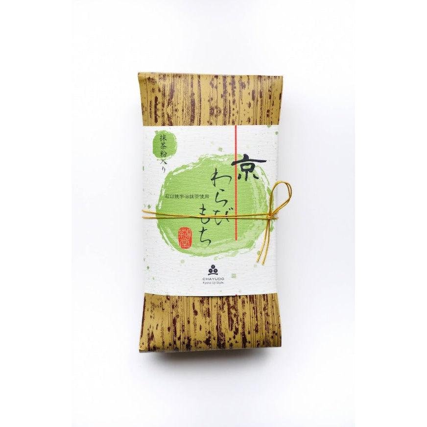 Chayudo Kyo Warabi Mochi - Premium Uji Matcha & Kinako Japanese Jelly Dessert 320g - Perfect for Tea Time, Gifts & Traditional Japanese Snacking