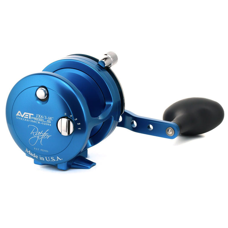 Avet JX Raptor 6/3 Classic Two Speed Magic Cast Fishing Reel - Perfect for Saltwater Offshore Fishing & Big Game Angling