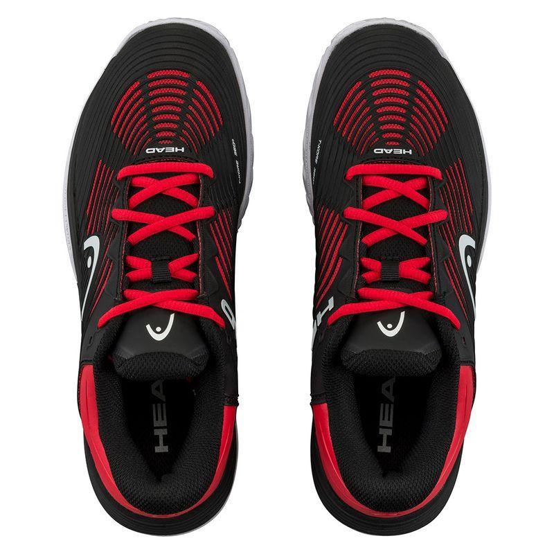 Junior's Revolt Pro 4.5 Tennis Shoes for Men - Black & Red Athletic Sneakers with Cushioned Support - Perfect for Court Sports, Running & Casual Wear