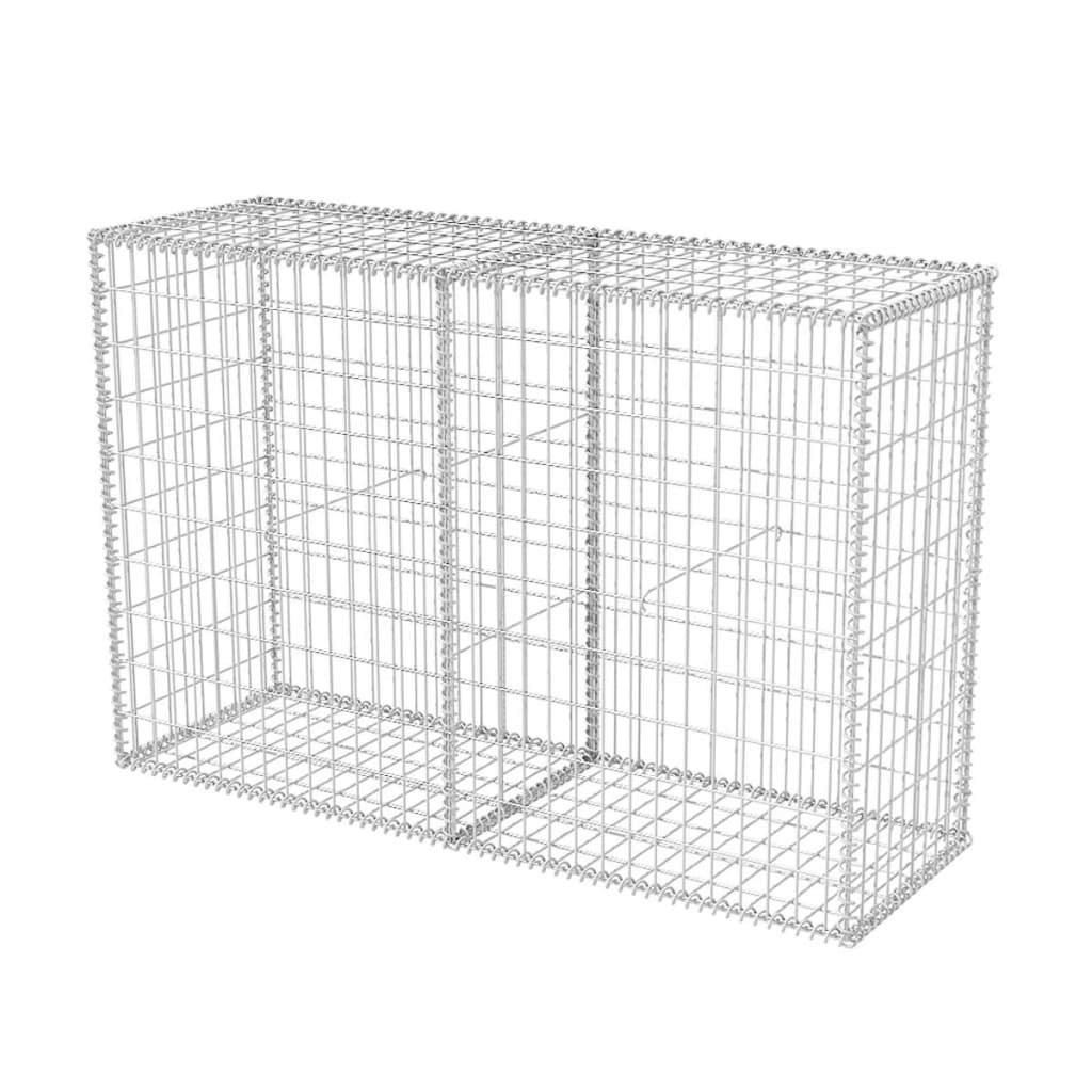 Heavy Duty Galvanized Steel Gabion Basket 150x50x100cm - Stone Filled Wire Mesh for Retaining Walls, Landscaping & Erosion Control