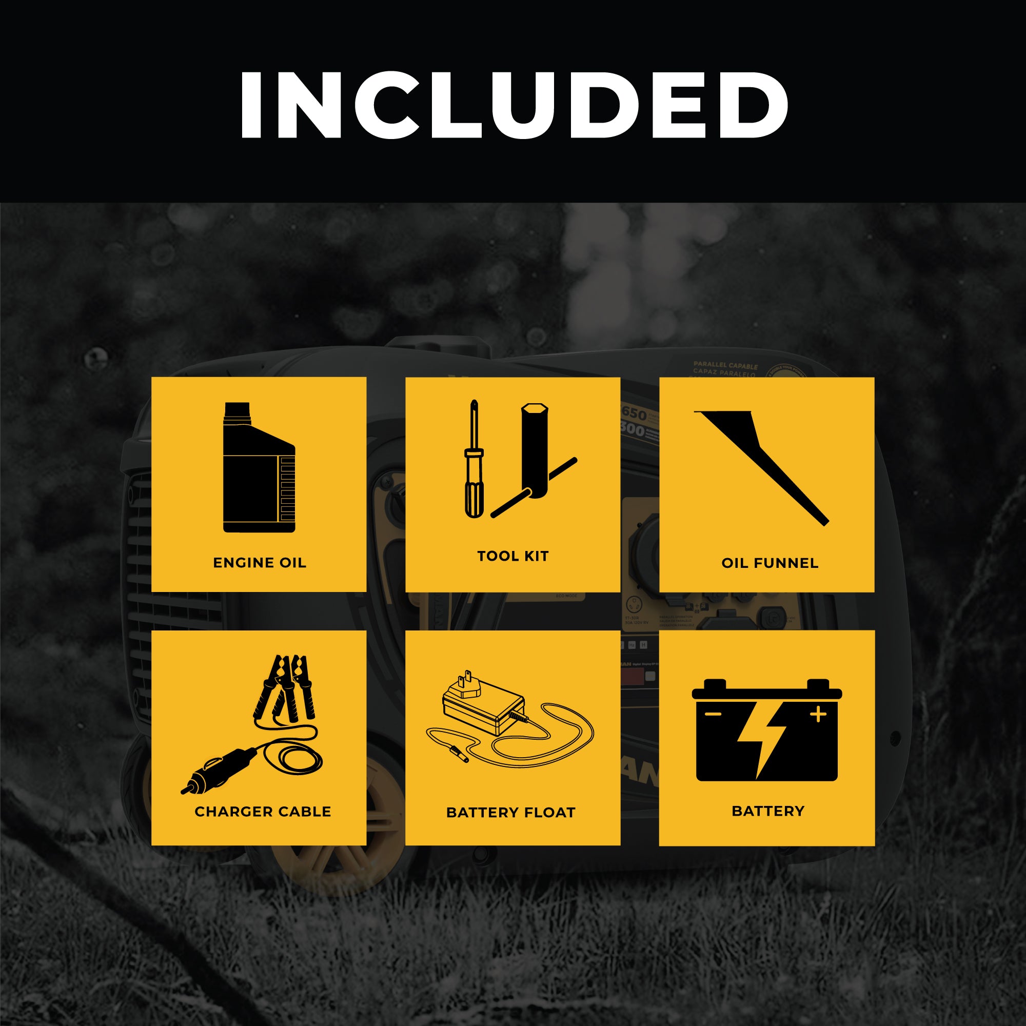 3650W Portable Inverter Generator with Remote Start - Quiet, Reliable Power for Camping, RV Trips & Emergency Backup