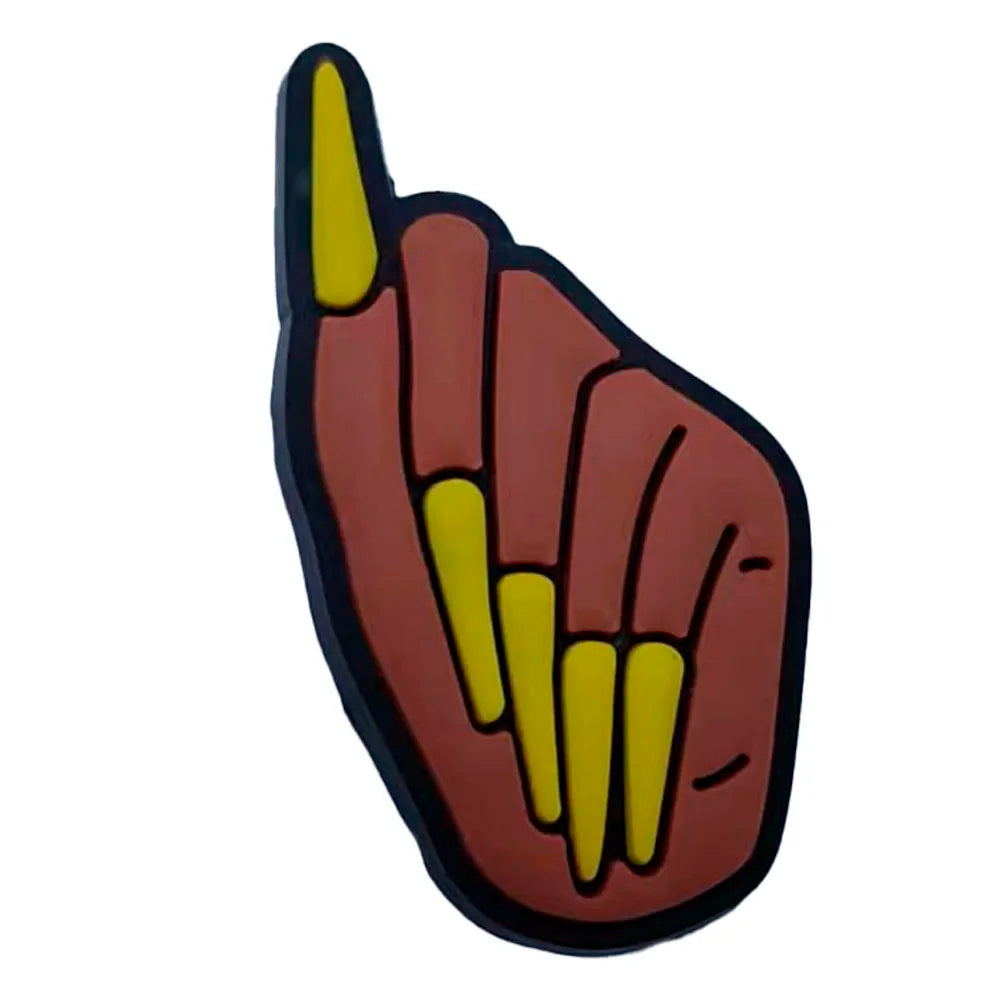 1PCS PVC Cute Cartoon Shoe Charms - Melanin Black Girl Boss Buckle Clog Ornaments - Handmade 