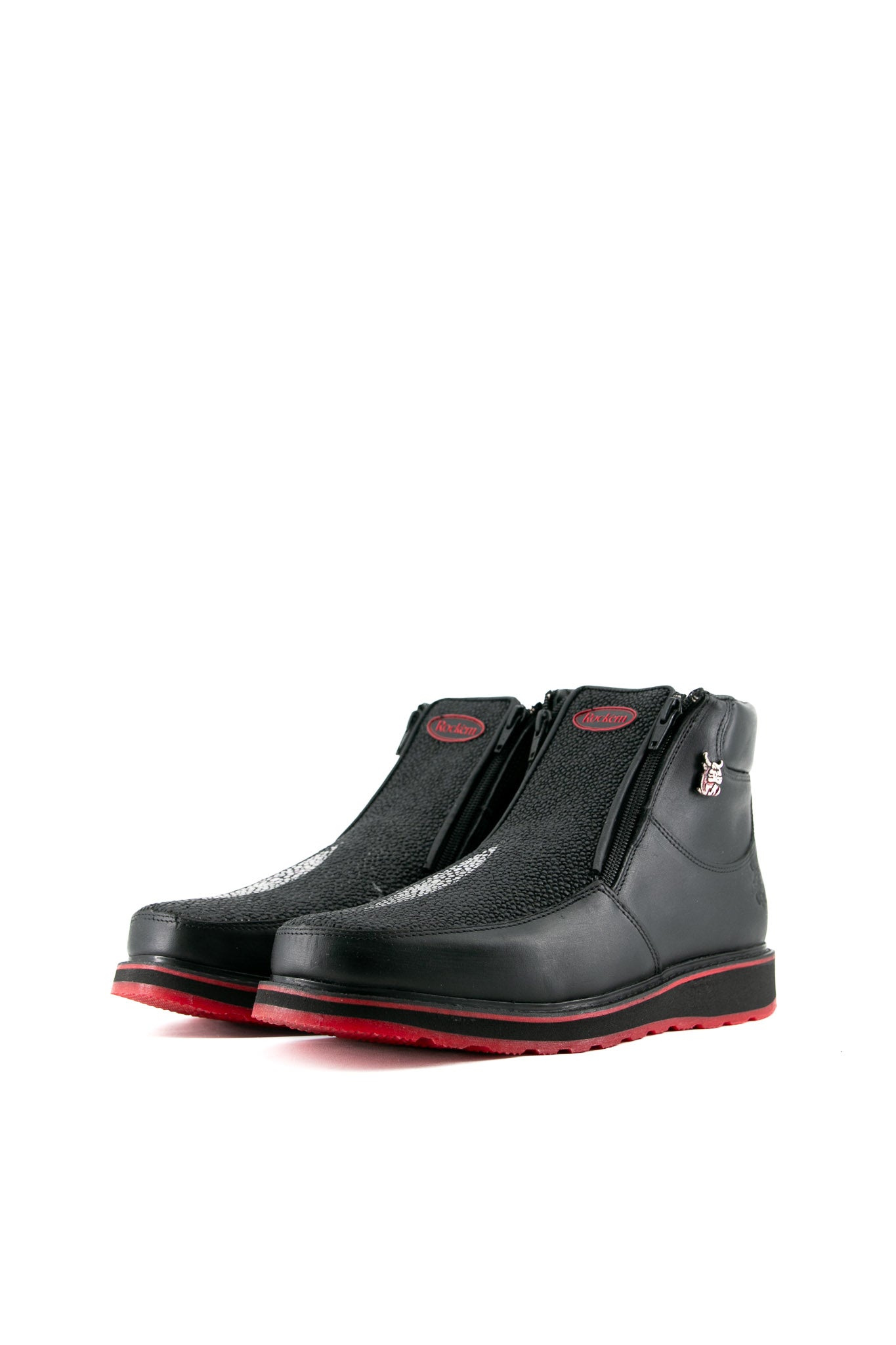Stingray Red Bottom Booties Handmade Leather Women's Shoes - Final Sale | Perfect for Parties, Weddings & Evening Events
