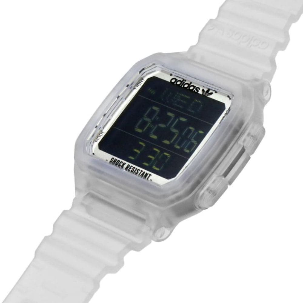 Adidas AOST22049 Unisex White Plastic/Resin Watch - Stylish & Durable for Everyday Wear, Sports & Casual Outfits