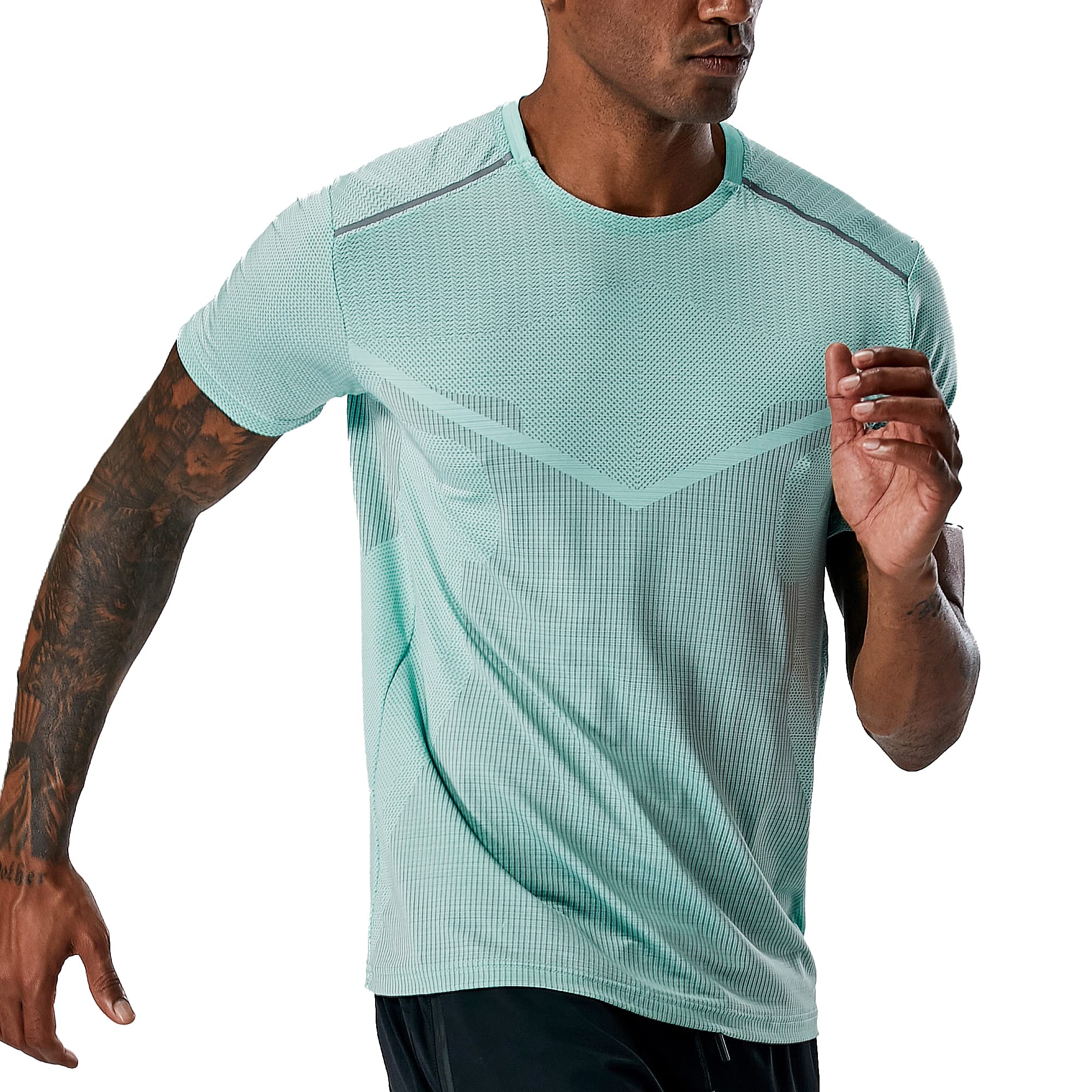 Men's Workout Shirts - Short Sleeve Moisture Wicking Slim Fit T-Shirts for Gym, Running & Active Lifestyle | Breathable Crew Neck Fitness Tees