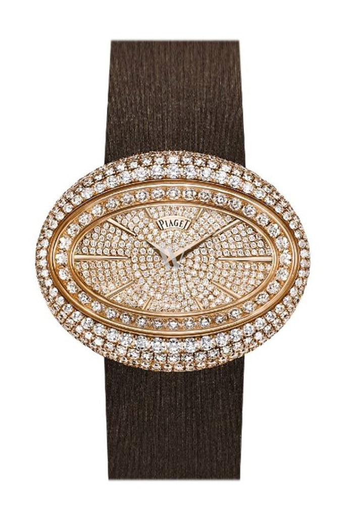 Piaget Limelight Magic Hour Diamond Ladies Watch G0A37196 - Brown Satin Strap, Swiss Luxury Timepiece for Women | Perfect for Evening Galas, Red Carpet Events & Special Occasions