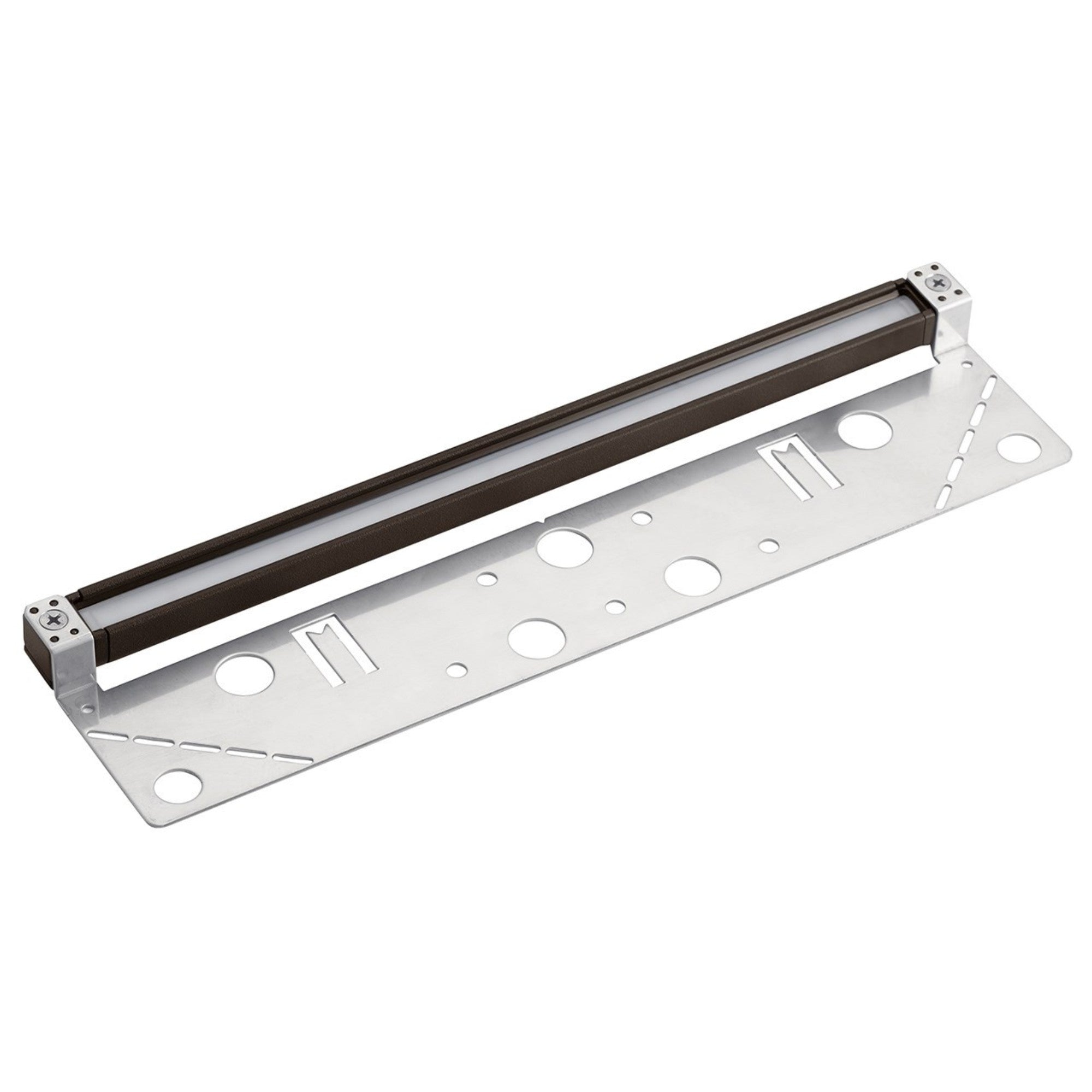 12V LED Hardscape Light - 12 Pack, 2700K Warm White, Textured Architectural Bronze Aluminum - Perfect for Pathway, Garden, and Landscape Lighting