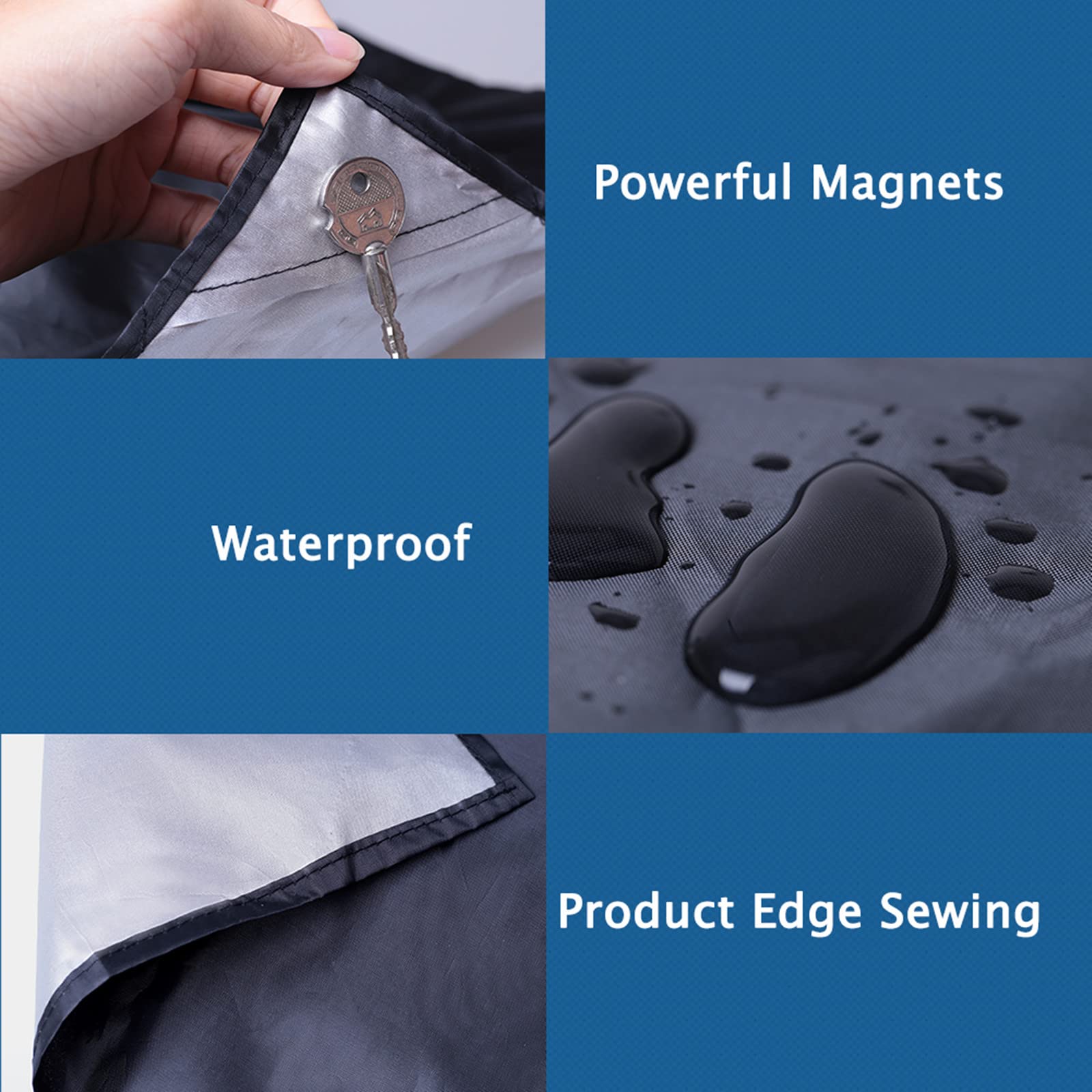 Bohisen Rear Windshield Snow Cover - Anti-Frost, Ice, Dust & Sun Protector for Car Rear Window - Perfect for Winter & Summer Vehicle Protection