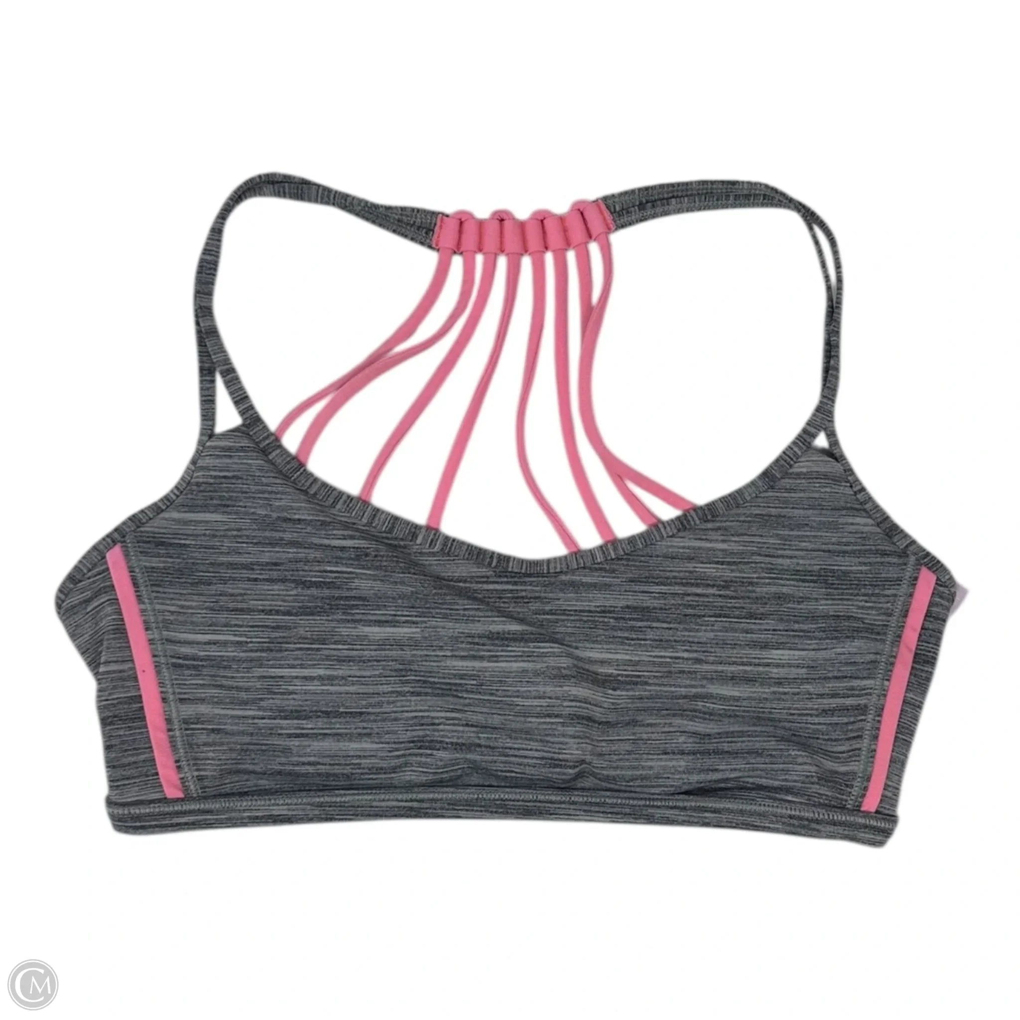 Lululemon Grey & Pink Athletic Bra Size S - High Support Sports Bra for Running, Yoga & Gym Workouts