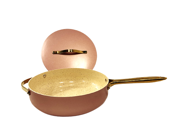 Royal Pink 8-Piece Nonstick Cookware Set - Stainless Steel Pots and Pans with Lids - Perfect for Cooking, Baking & Serving - Ideal for Home Kitchens & Gifting