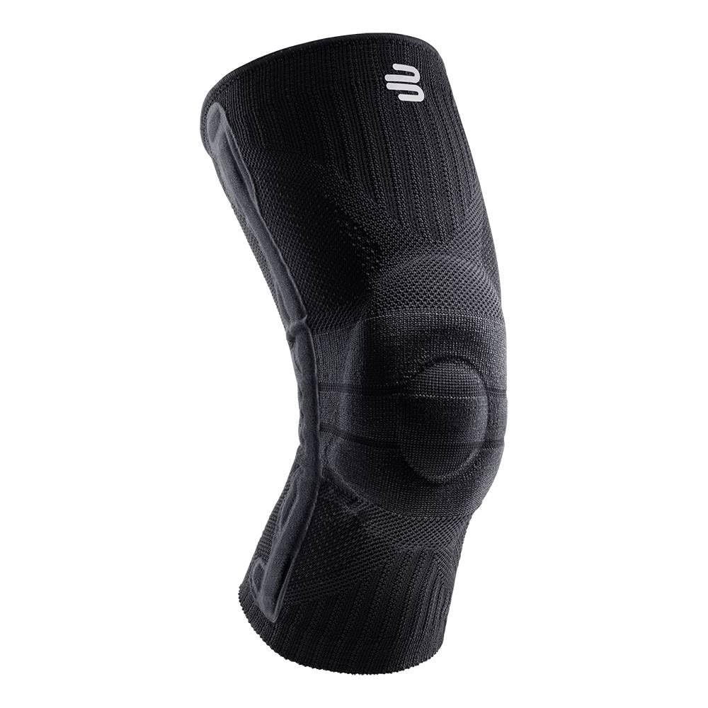 Bauerfeind Sports Knee Support Brace - Breathable Compression Sleeve for Running, Basketball & Workouts - Medical Grade Support for Pain Relief & Injury Prevention - Moisture Wicking, Lightweight & Washable (Black, Large) - Ideal for Athletes, Gym Training & Active Lifestyles