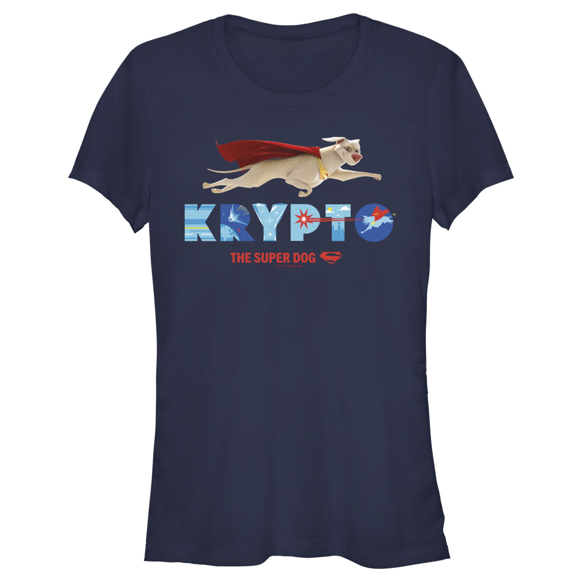 DC League of Super-Pets Krypto Super Dog Graphic T-Shirt for Kids - Soft Cotton Superhero Tee for Boys & Girls - Perfect for Cosplay, Birthday Parties & Superhero Fans