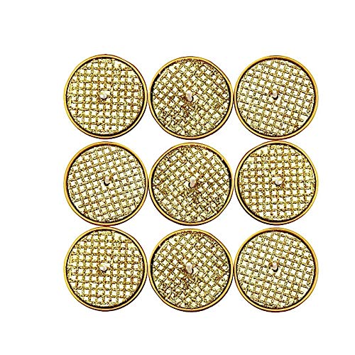 BalsaCircle 9 Metallic Gold Unscented Tealight Candles - Premium Wedding, Party & Home Decorations - Perfect for Centerpieces, Romantic Dinners & Holiday Celebrations