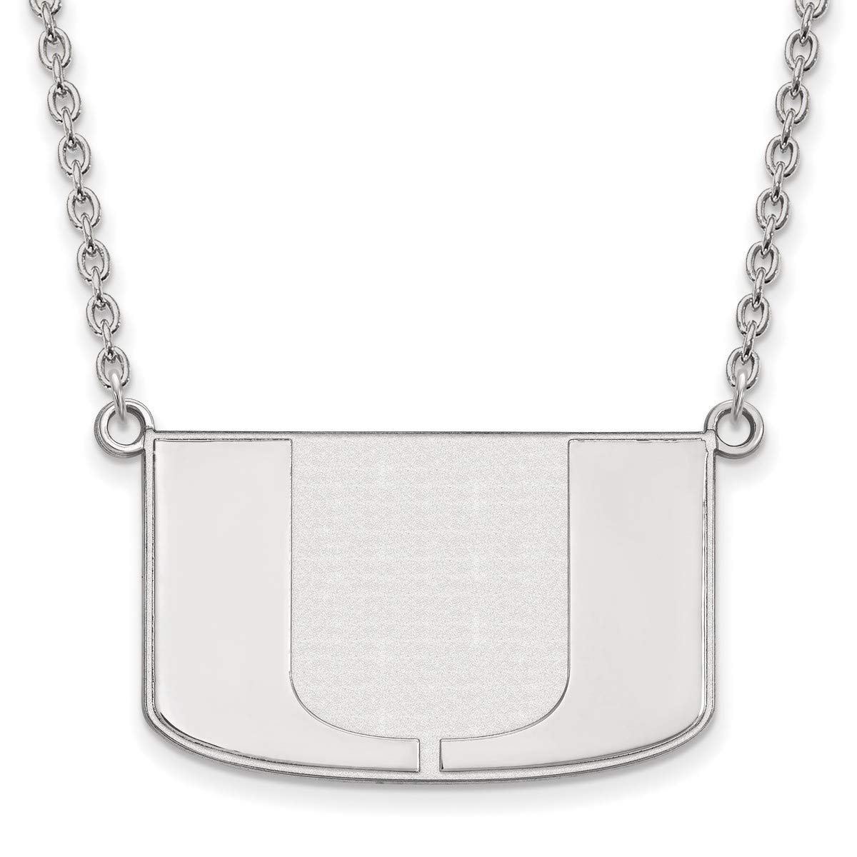 Miami Hurricanes Sterling Silver Pendant Necklace - Official University of Miami Logo Jewelry for Fans & Alumni - Perfect for Game Day, Graduation Gifts & School Spirit Accessories