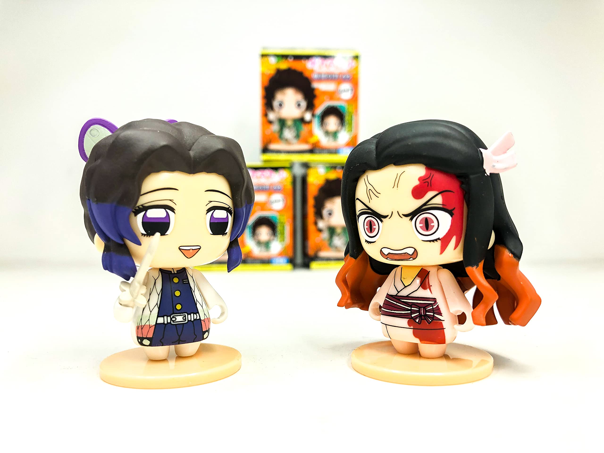 Demon Slayer Kimetsu no Yaiba Super Cute Mini Figure Set - 6 Character Pocket Maquette Collection Vol.2 | Anime Collectibles for Display, Gifts & Cosplay Accessories