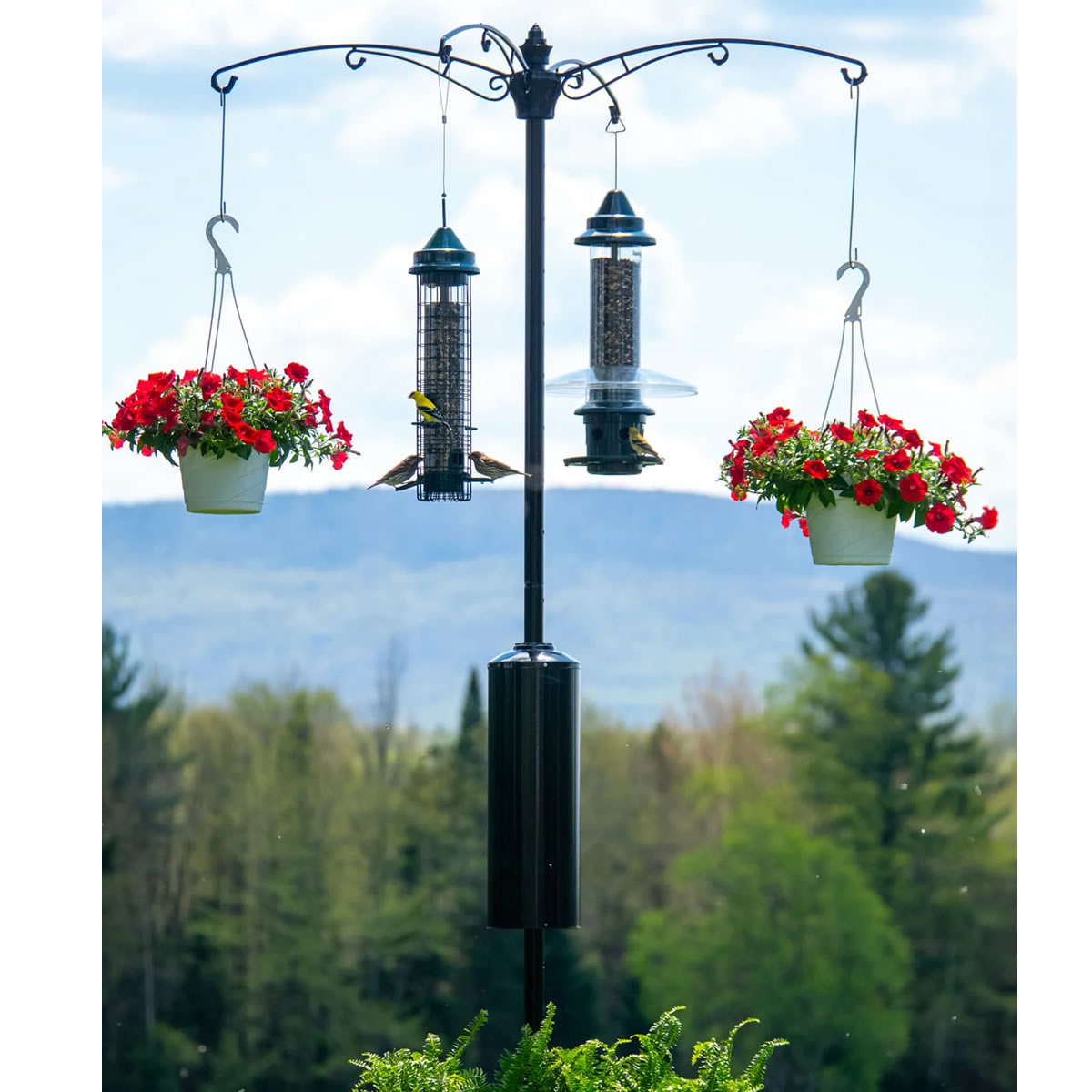 Brome Raccoon Buster Guardian Pole System - Humane Raccoon Deterrent for Yards & Gardens | Protects Bird Feeders, Ponds & Outdoor Areas from Pests