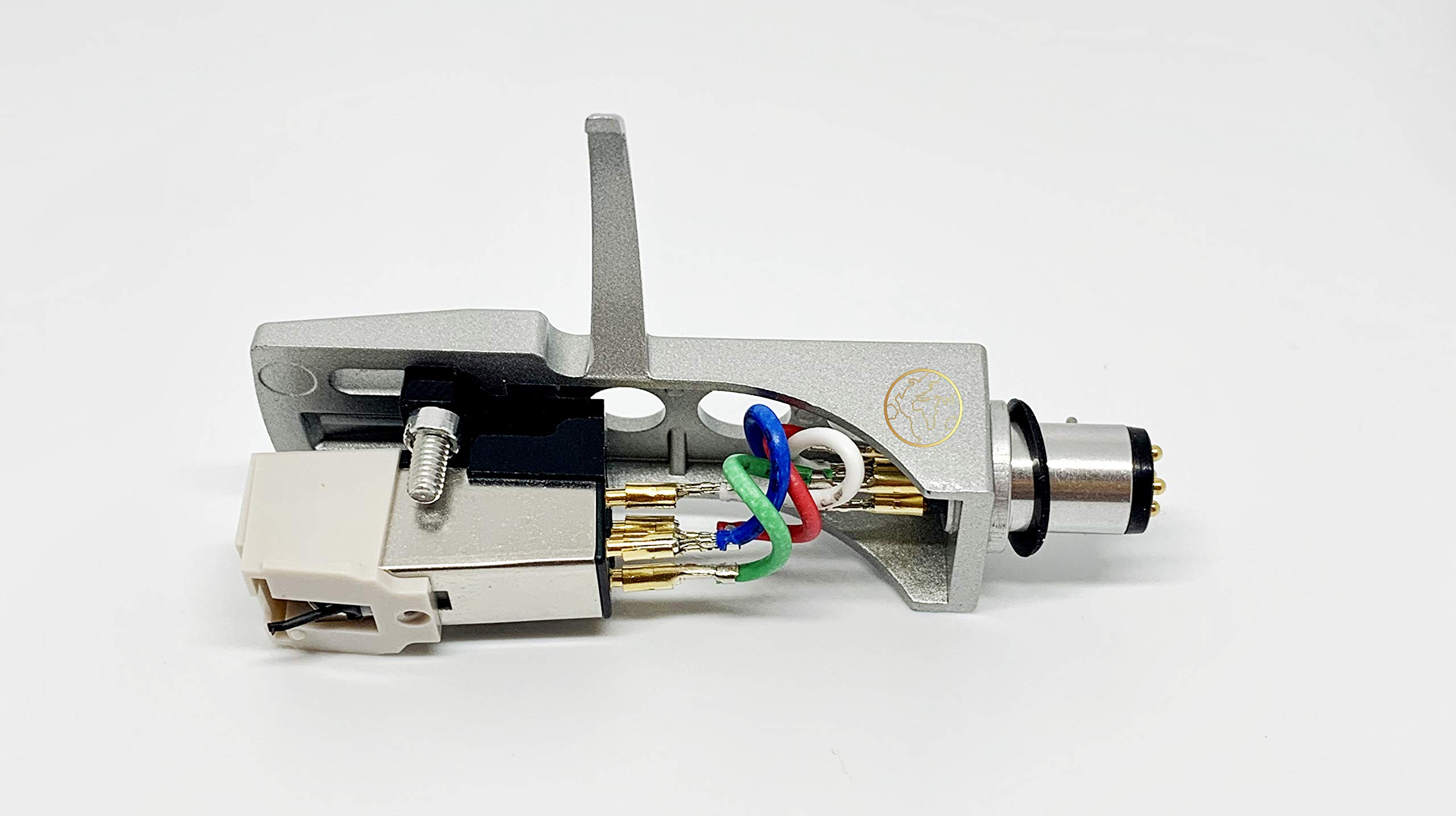 Silver Headshell with AT3600 Cartridge & Conical Stylus Needle - Compatible with Stanton STR8 20/30/50/80/90/100/150 Turntables - Perfect for DJ Mixing & Vinyl Record Playback